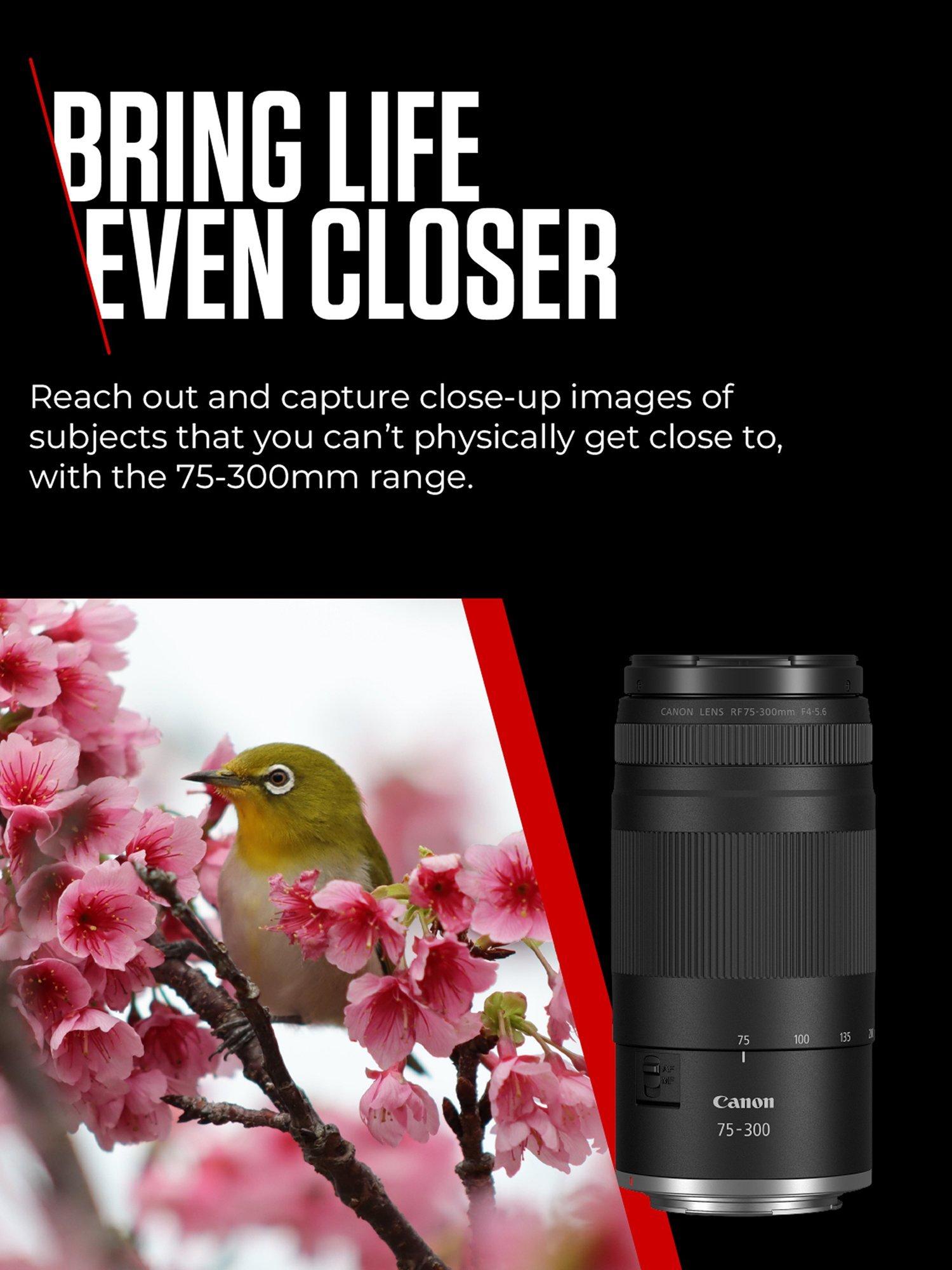 Canon telephoto zoom lens F4-5.6 75-300mm (British brand)