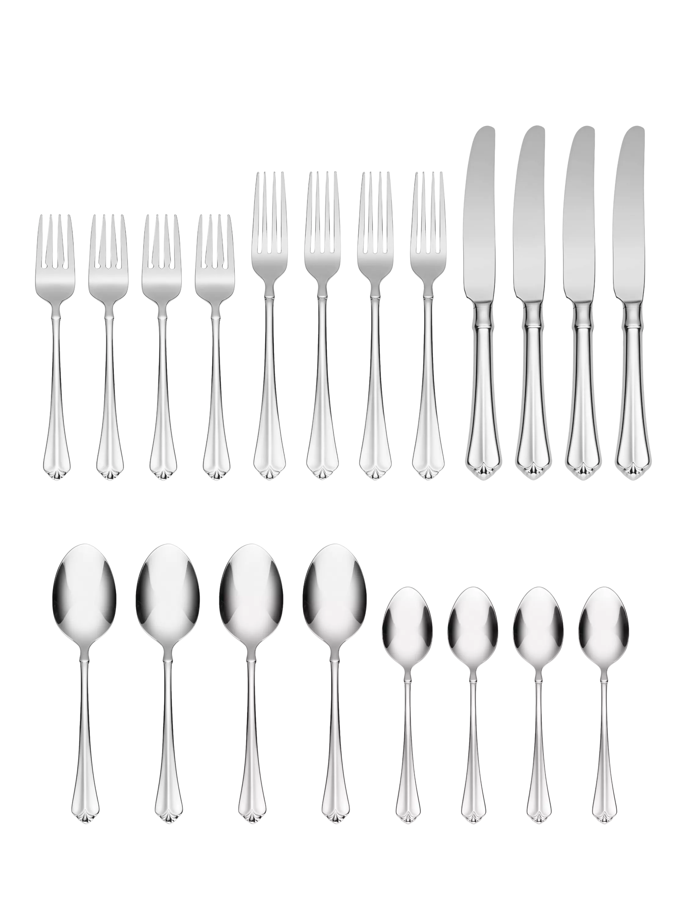 Oneida Julliard 20-piece stainless steel cutlery set (British brand)