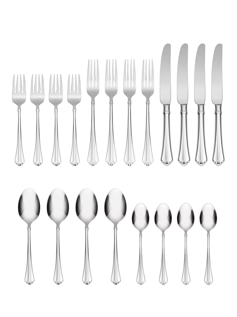 Oneida Julliard 20-piece stainless steel cutlery set (British brand)