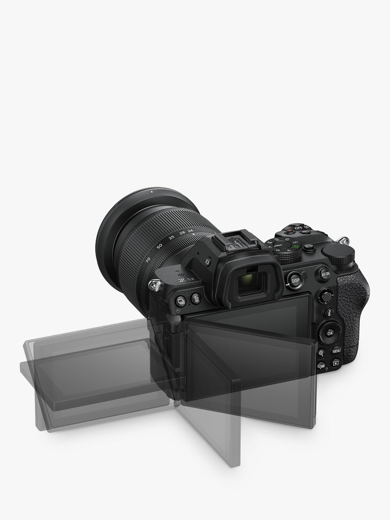 Nikon Z5 II mirrorless camera with 24-70mm lens, UK version