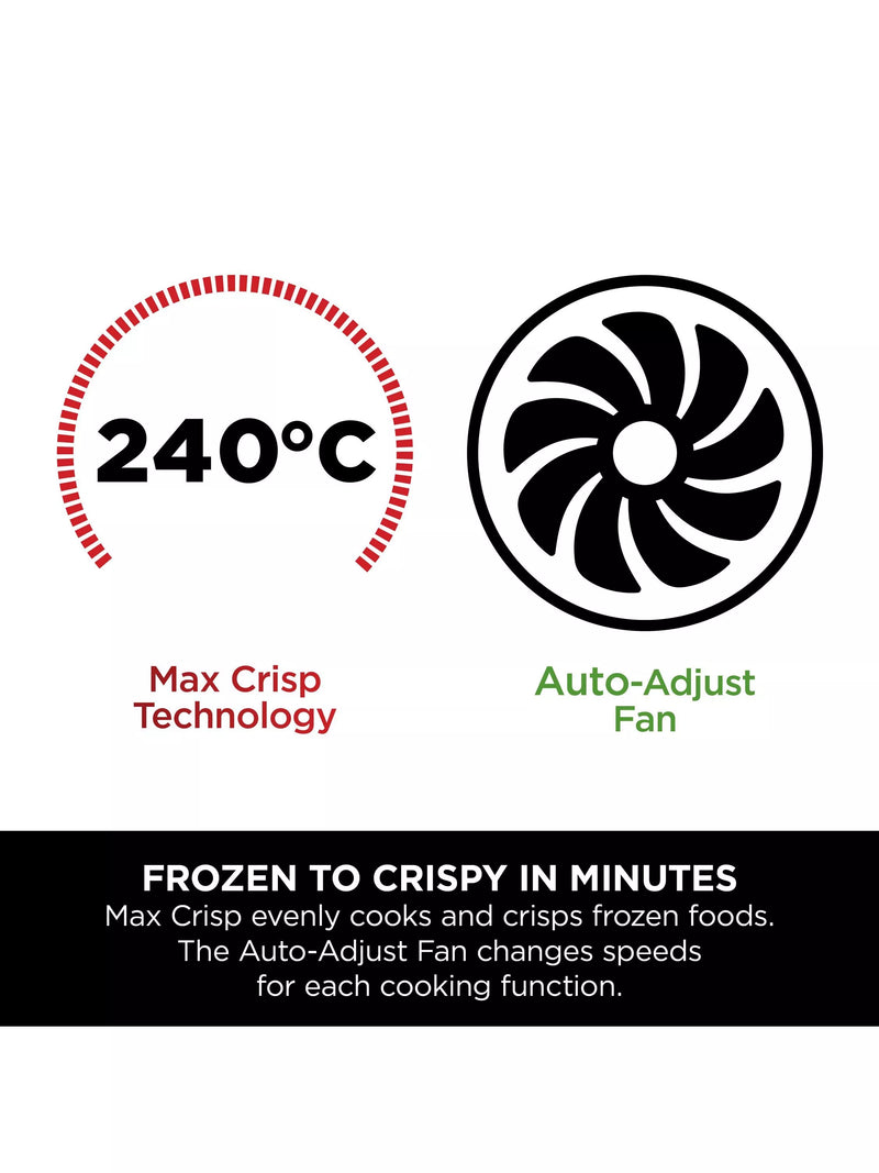 Ninja DZ300UK dual zone air fryer 7.6L grey (British brand)