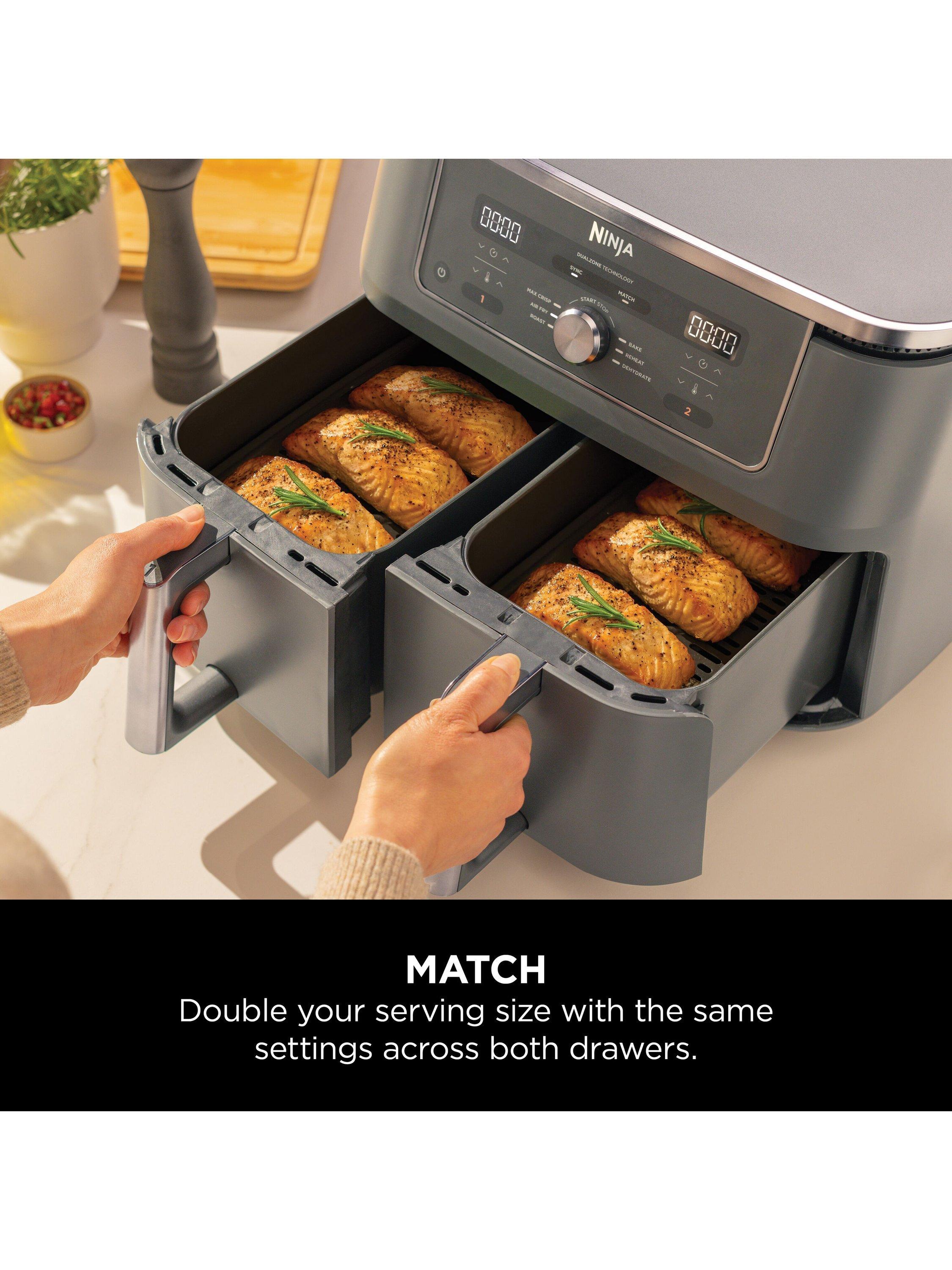 Ninja Dual Zone Air Fryer grey 9.5L, UK version