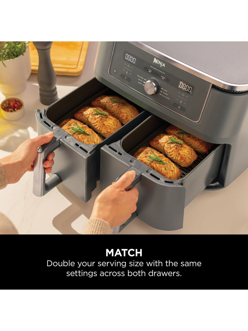 Ninja Dual Zone Air Fryer grey 9.5L, UK version