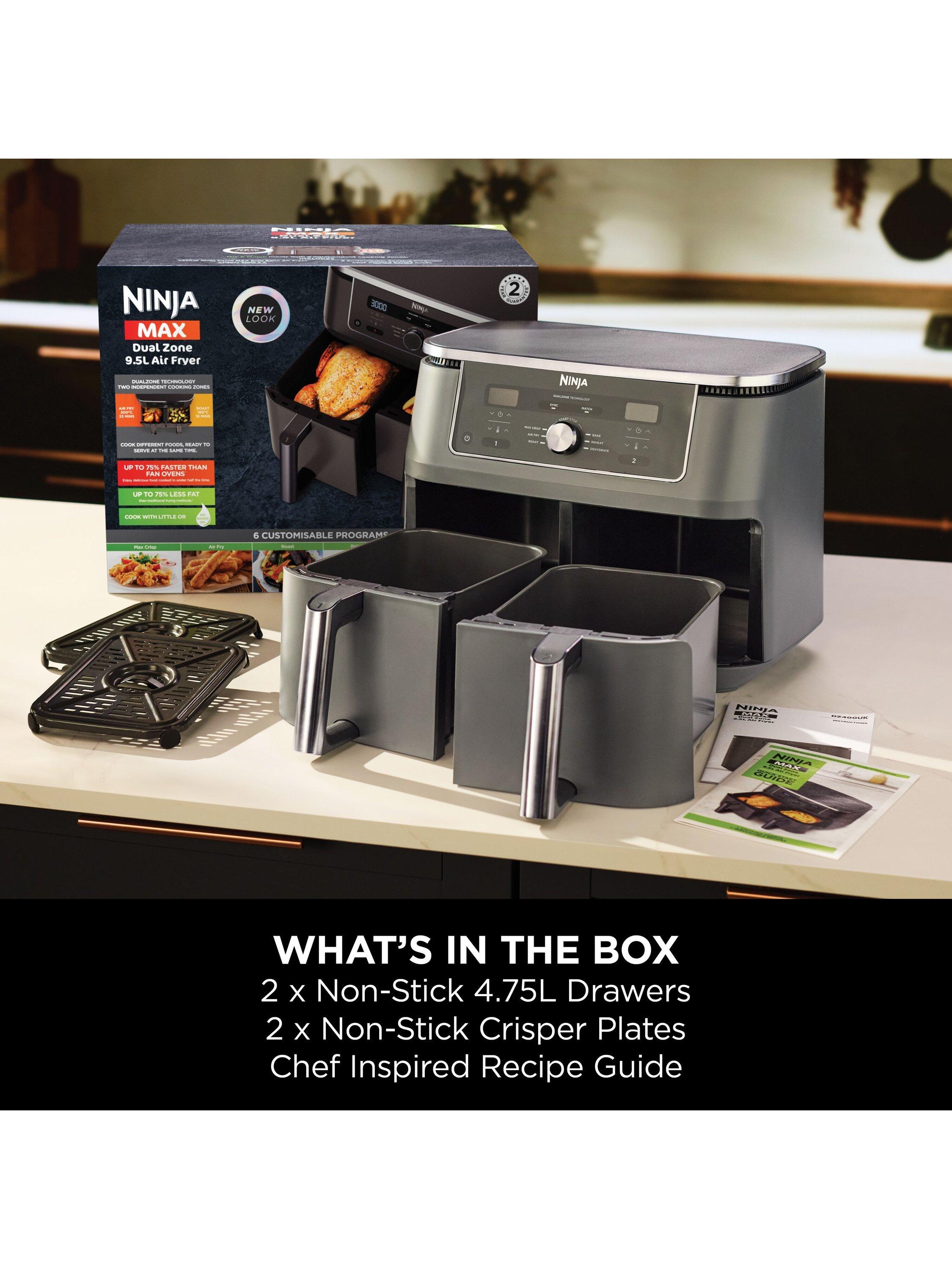 Ninja Dual Zone Air Fryer grey 9.5L, UK version