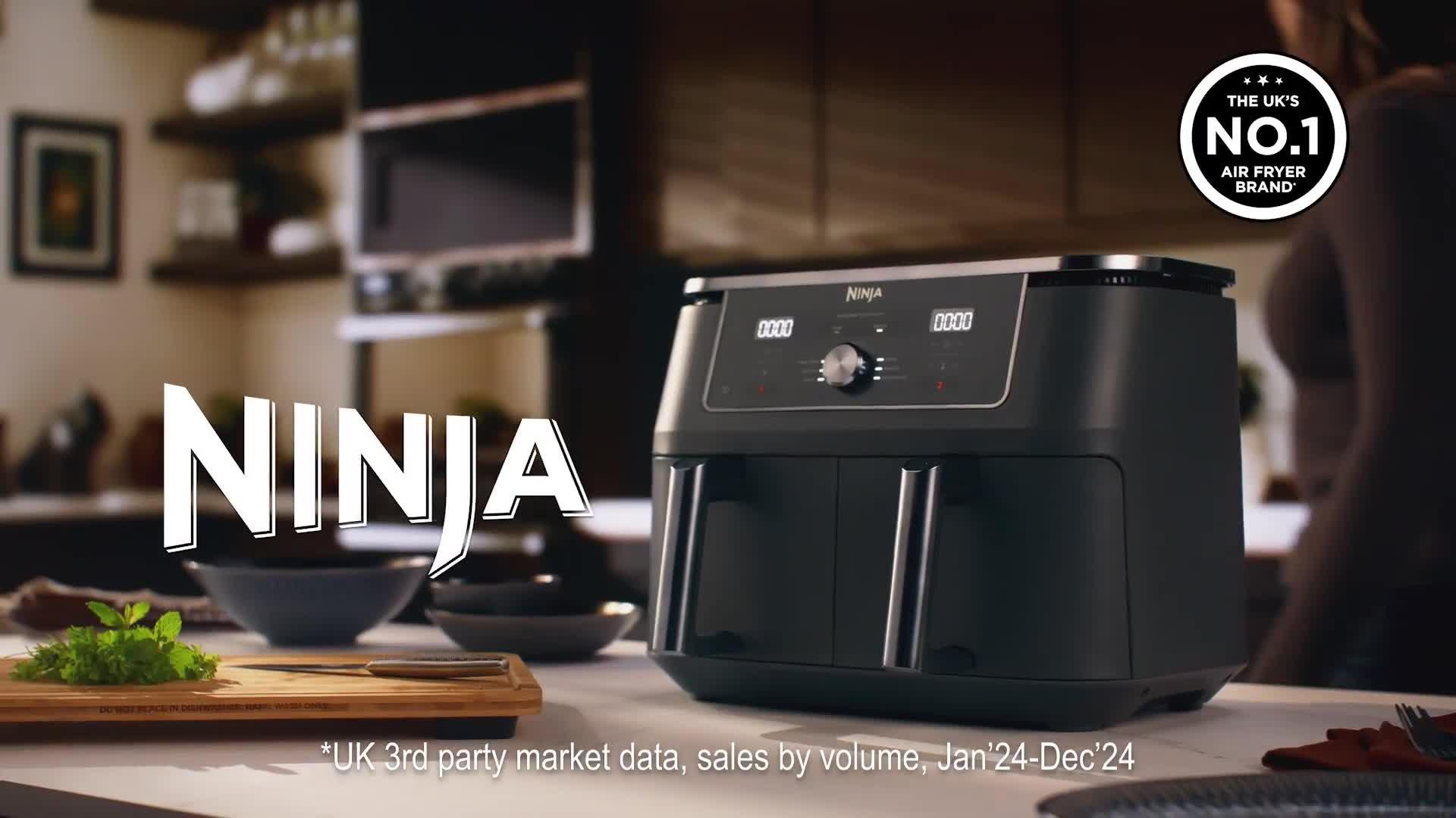 Ninja Dual Zone Air Fryer grey 9.5L, UK version