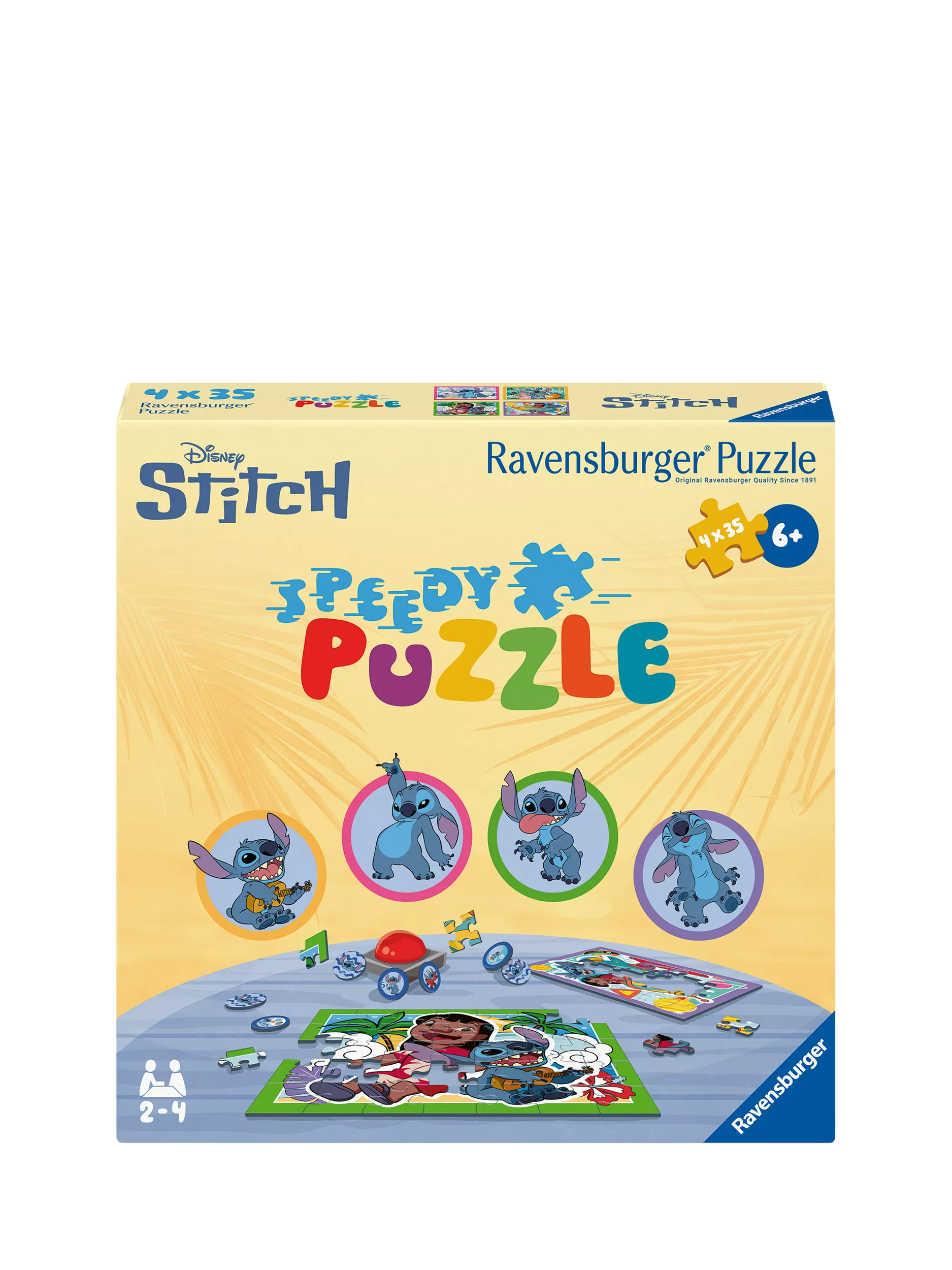 Ravensburger Disney Stitch Speedy Puzzle Game with buzzer, UK version