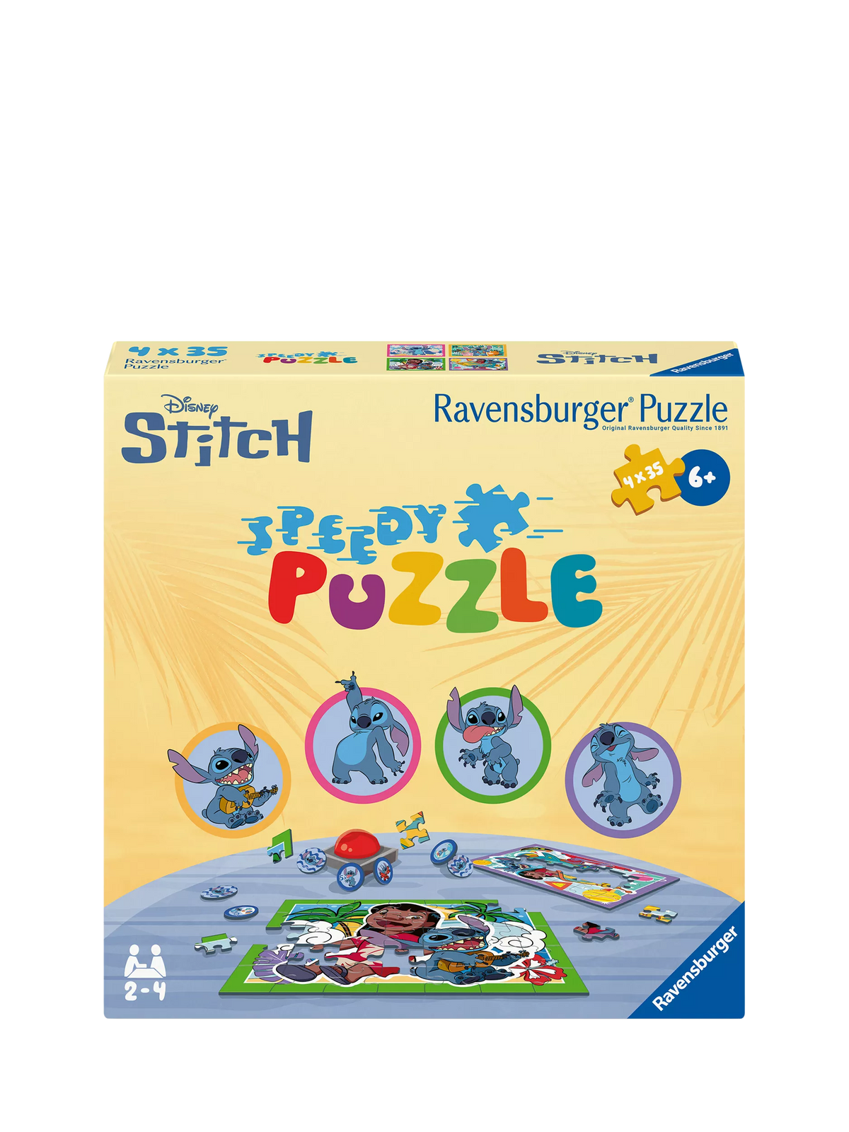 Ravensburger Disney Stitch Speedy Puzzle Game with buzzer, UK version