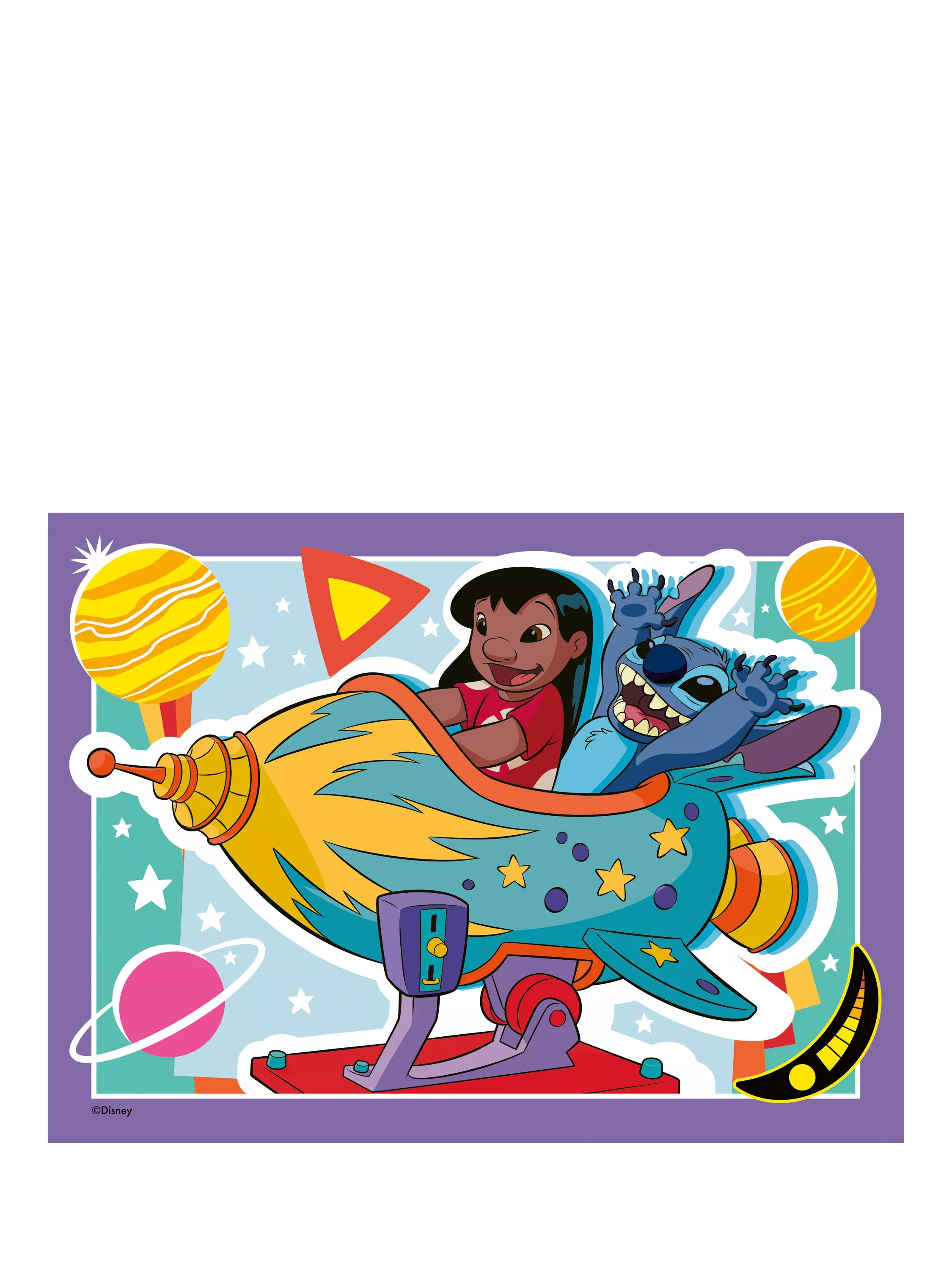 Ravensburger Disney Stitch Speedy Puzzle Game with buzzer, UK version