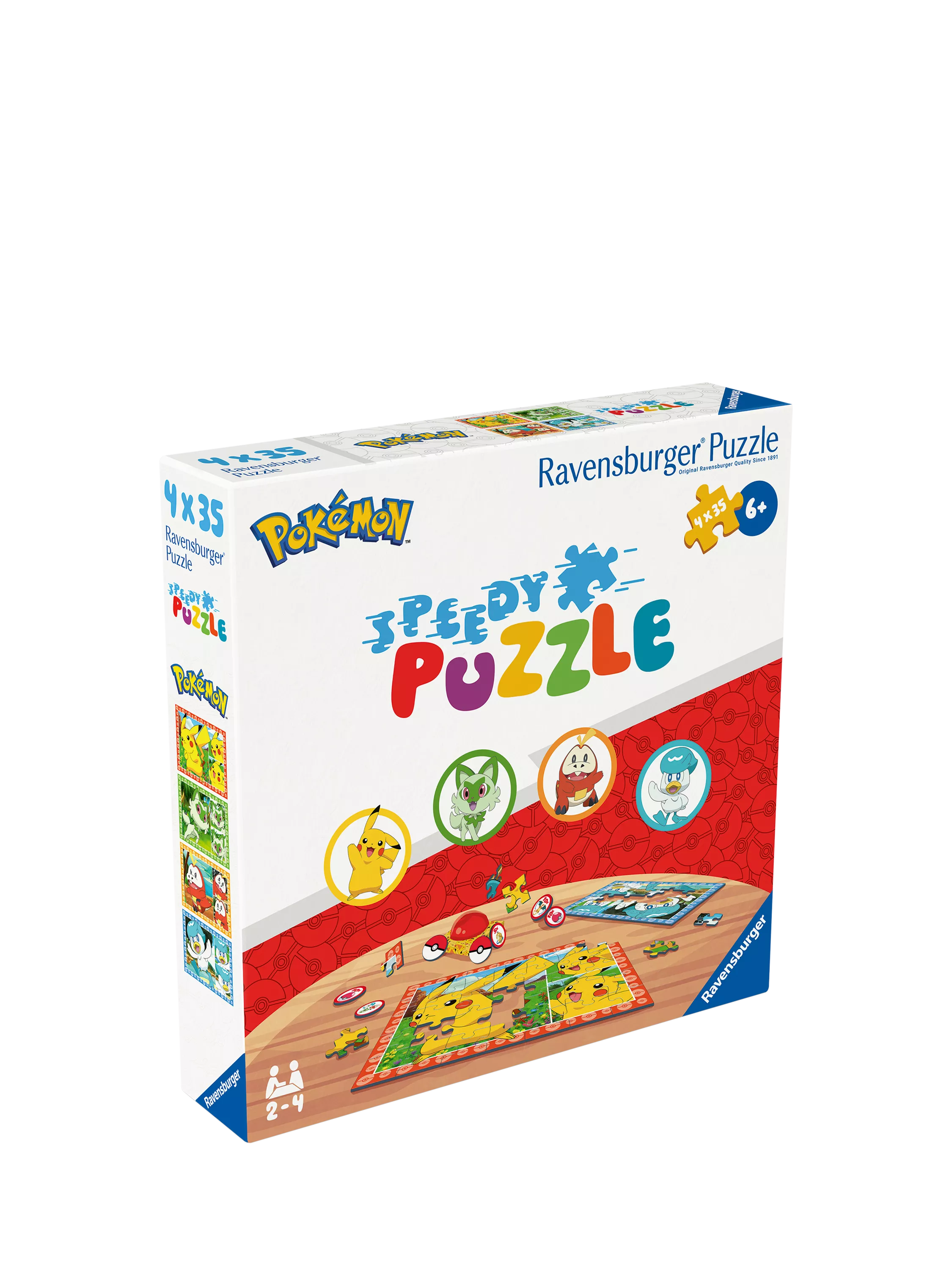 Ravensburger Pokémon Speedy puzzle game 4 puzzles (British brand)