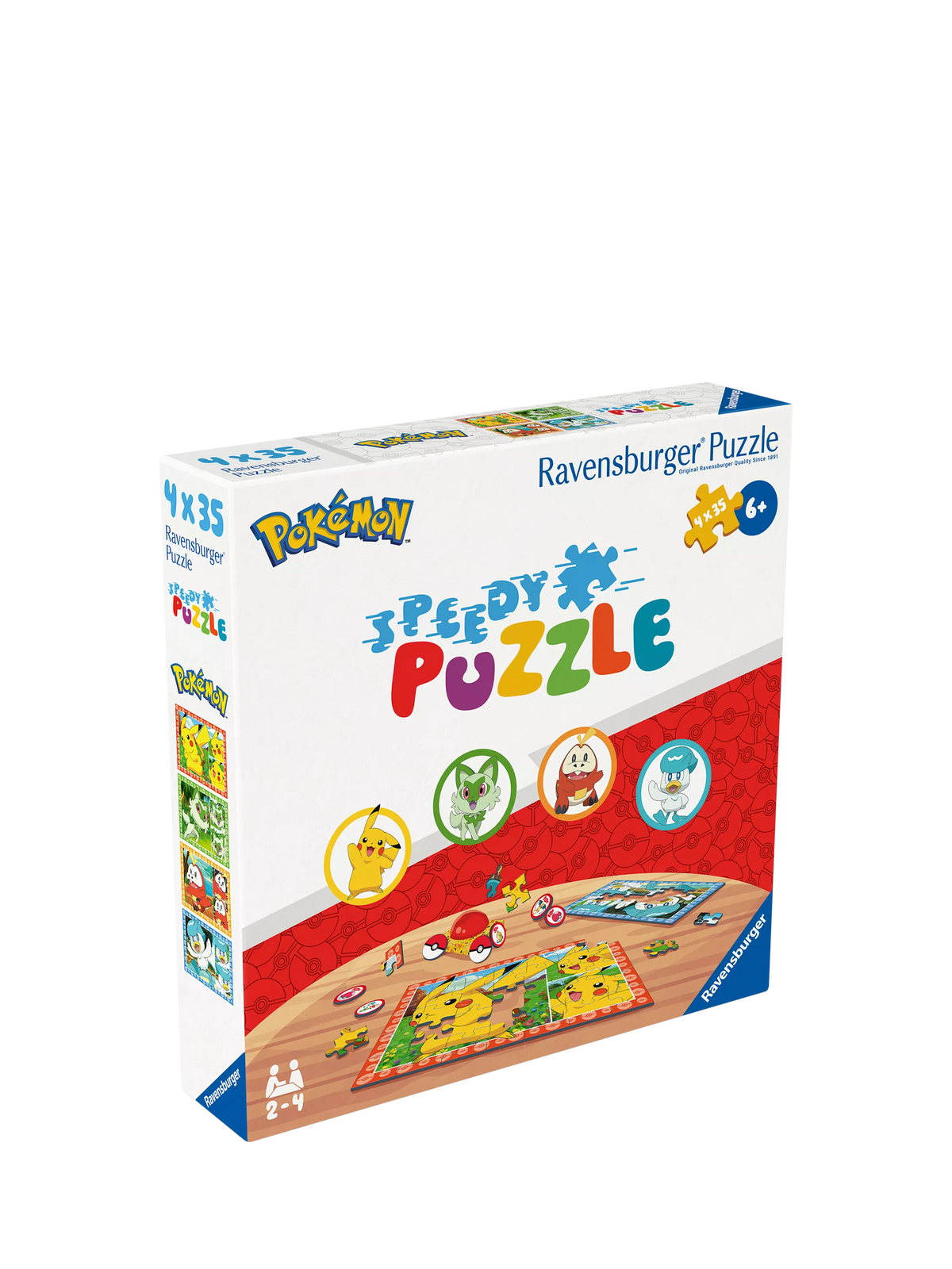 Ravensburger Pokémon Speedy puzzle game 4 puzzles (British brand)