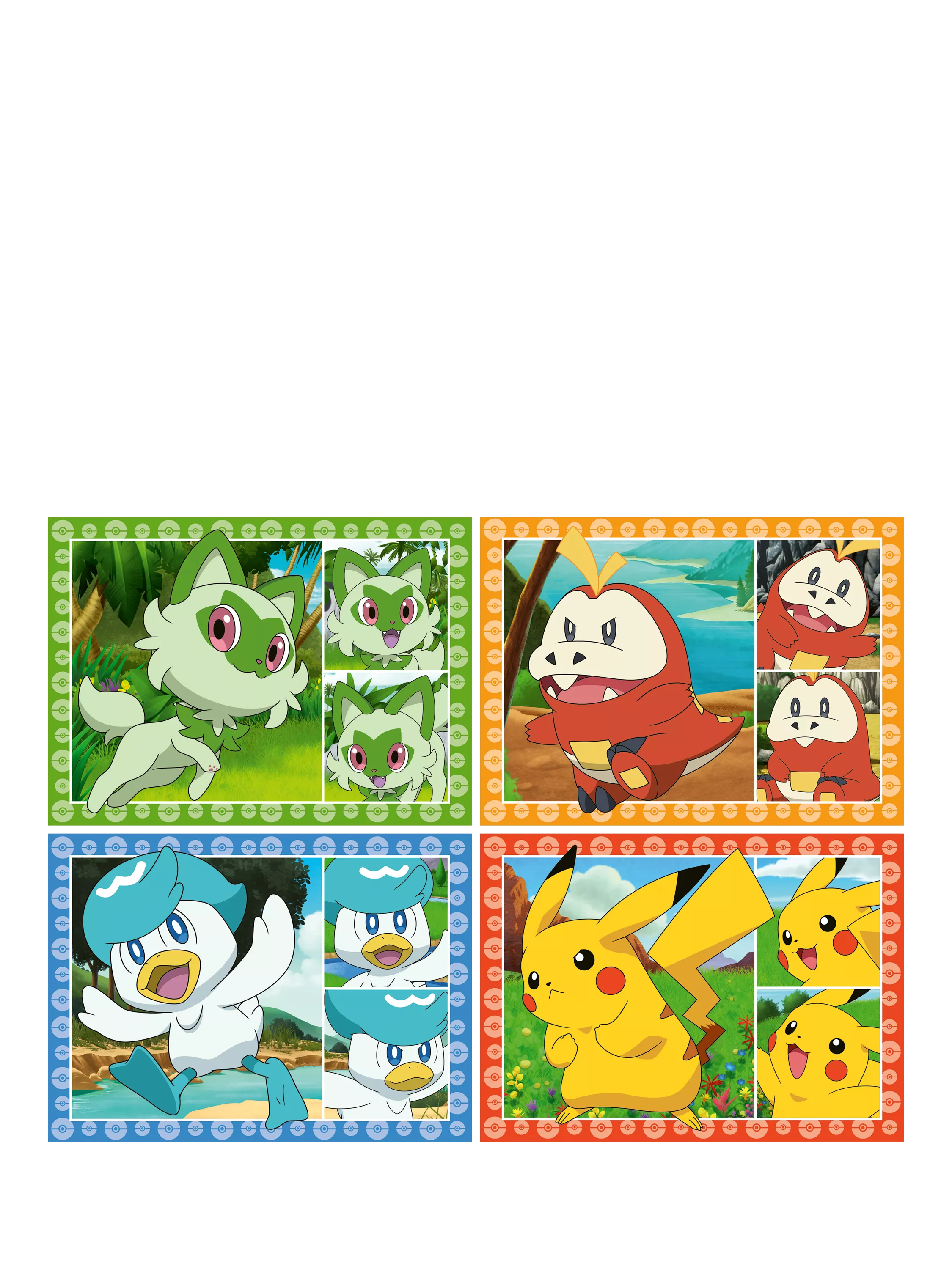 Ravensburger Pokémon Speedy puzzle game 4 puzzles (British brand)