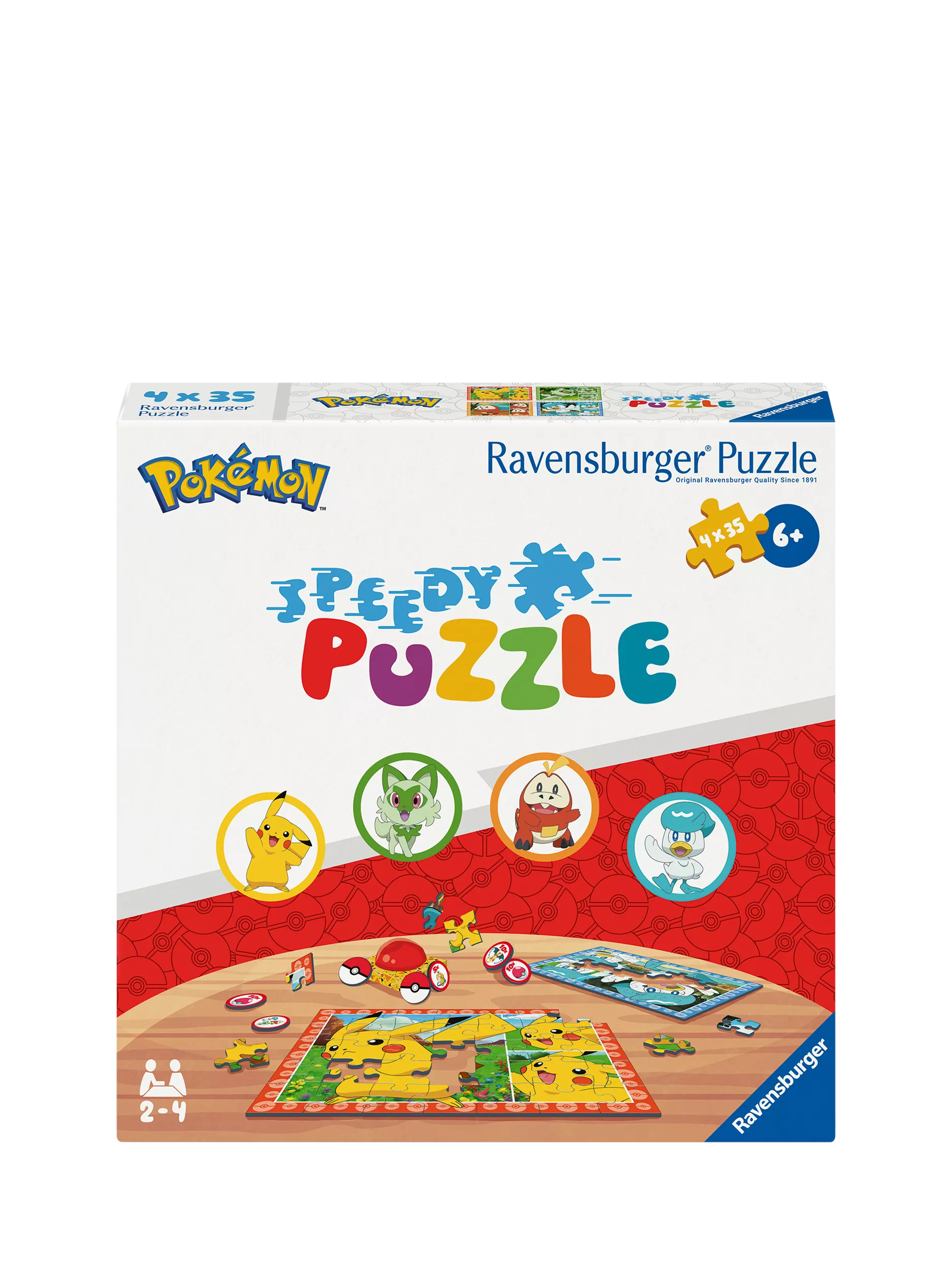 Ravensburger Pokémon Speedy puzzle game 4 puzzles (British brand)