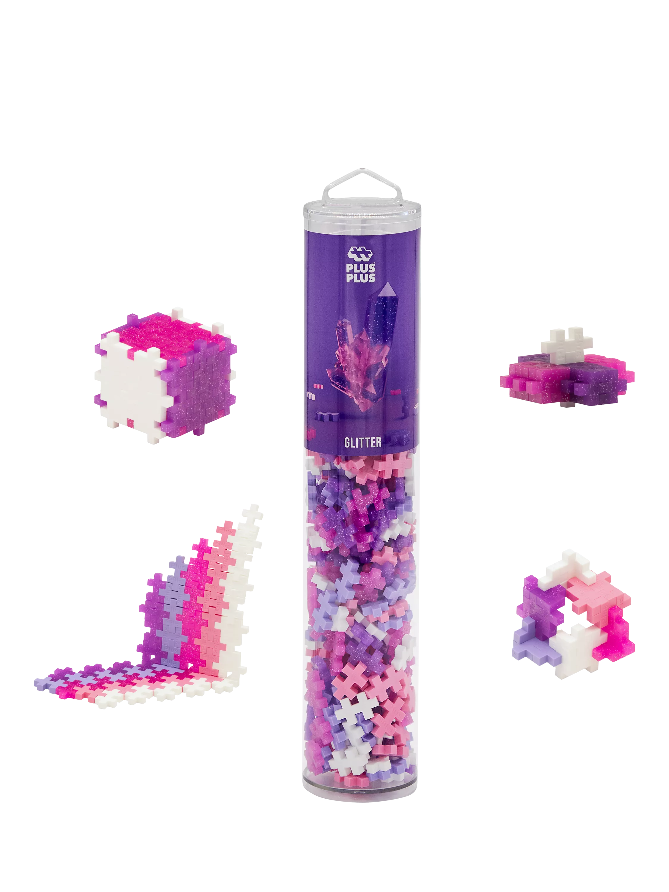 Plus-Plus glitter colour mix tube 240 pieces - British product