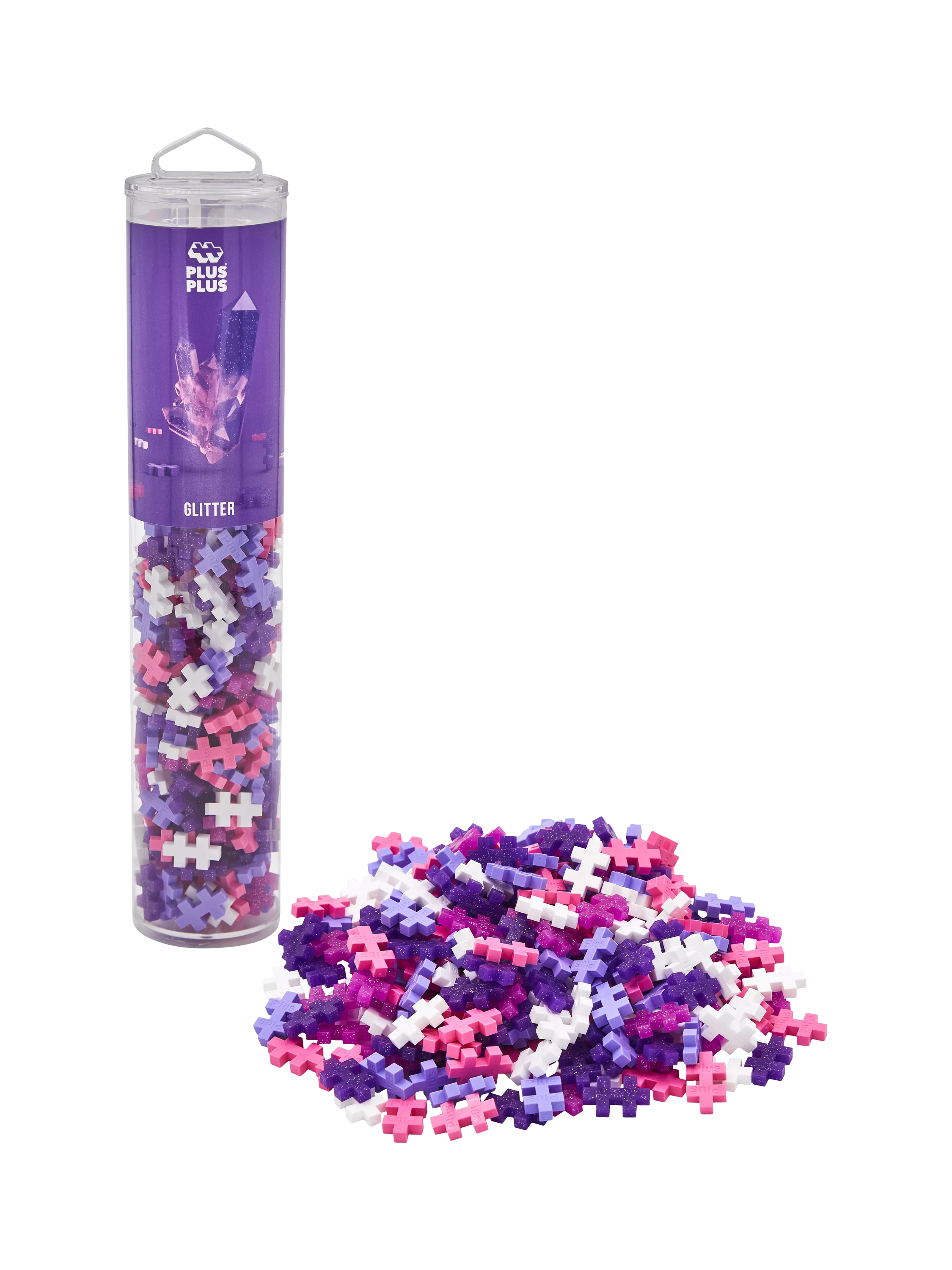 Plus-Plus glitter colour mix tube 240 pieces - British product