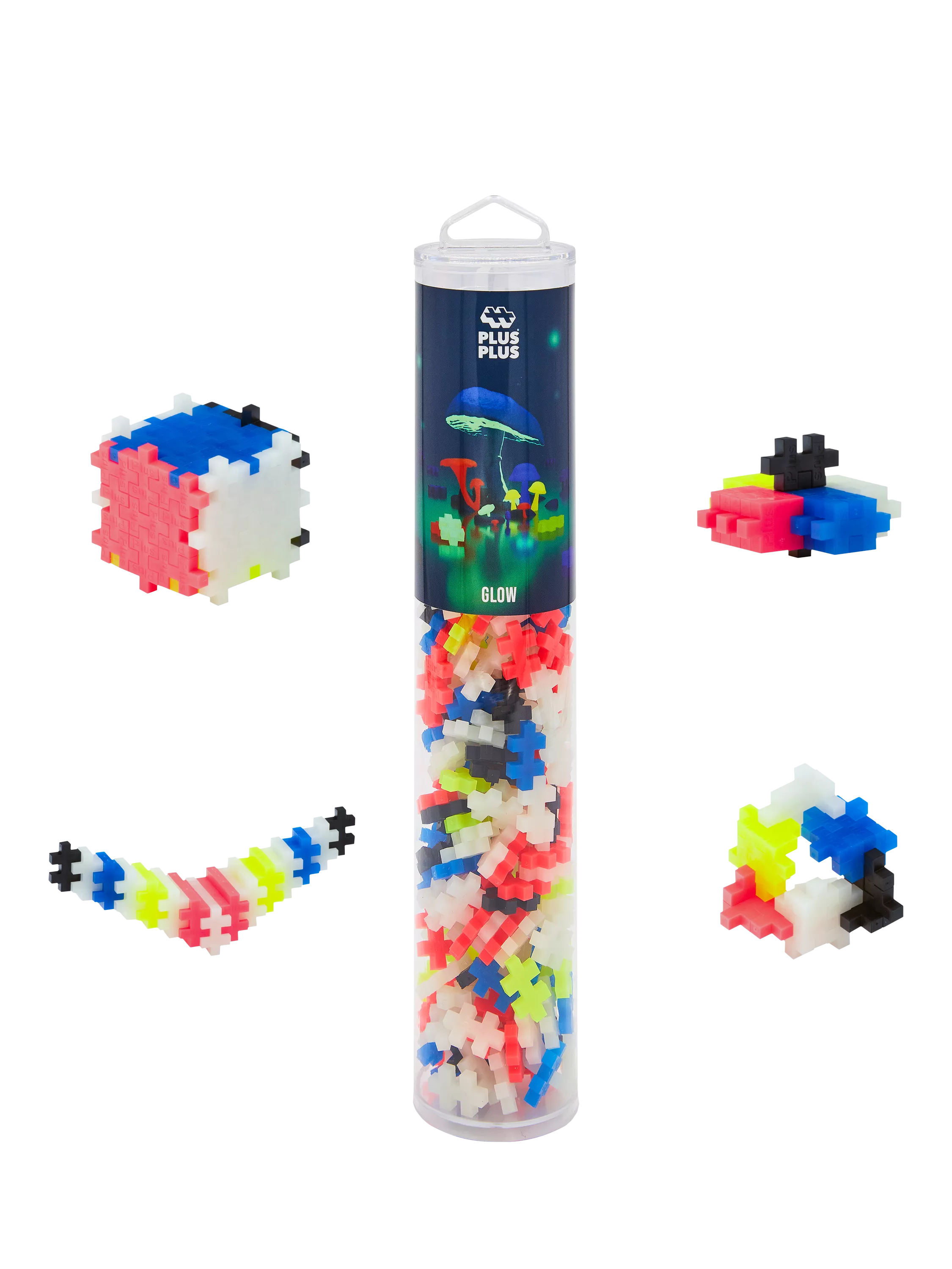 Plus-Plus Glow Colour Mix Tube 240 pieces - British product