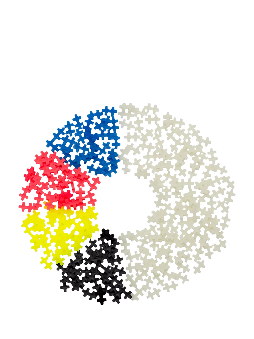 Plus-Plus Glow Colour Mix Tube 240 pieces - British product