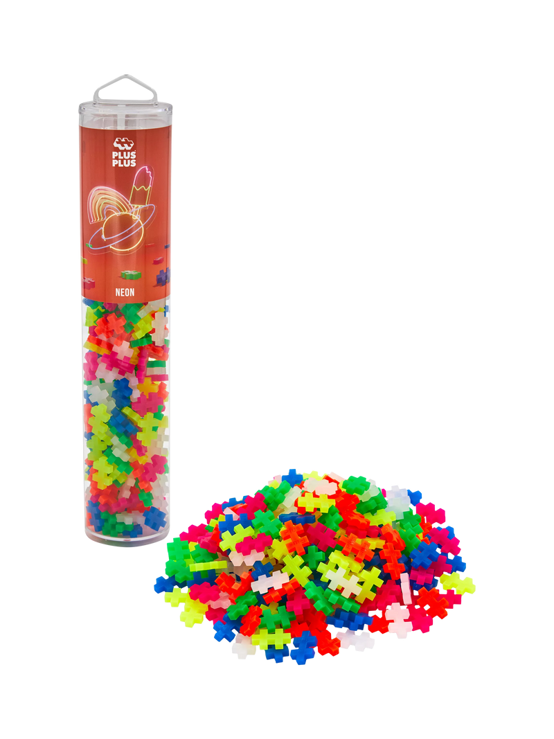 Plus-Plus Neon Colour Mix Tube 240 pieces (British brand)