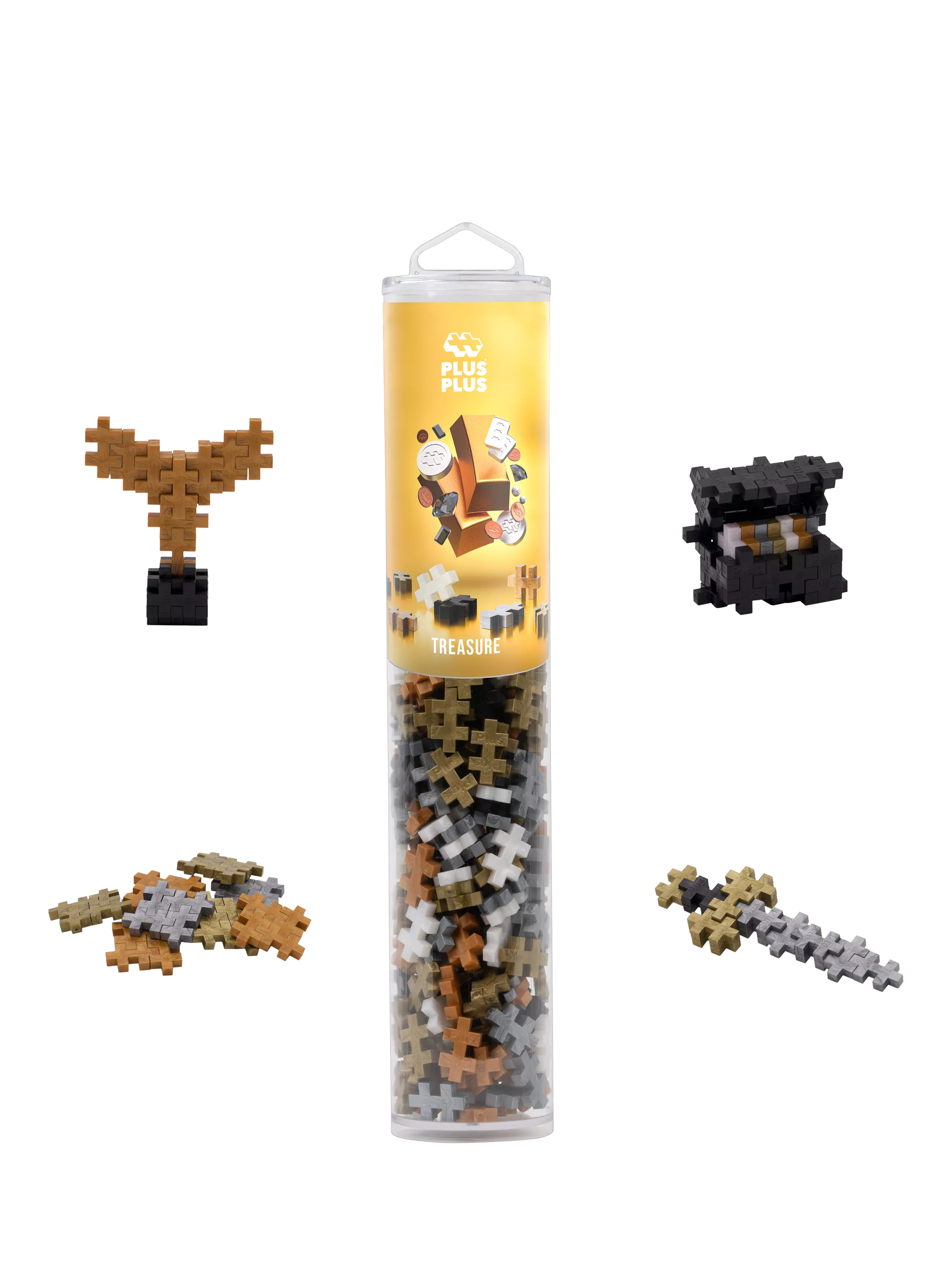 Plus-Plus Treasure Tube building toy 240 pieces (British brand)