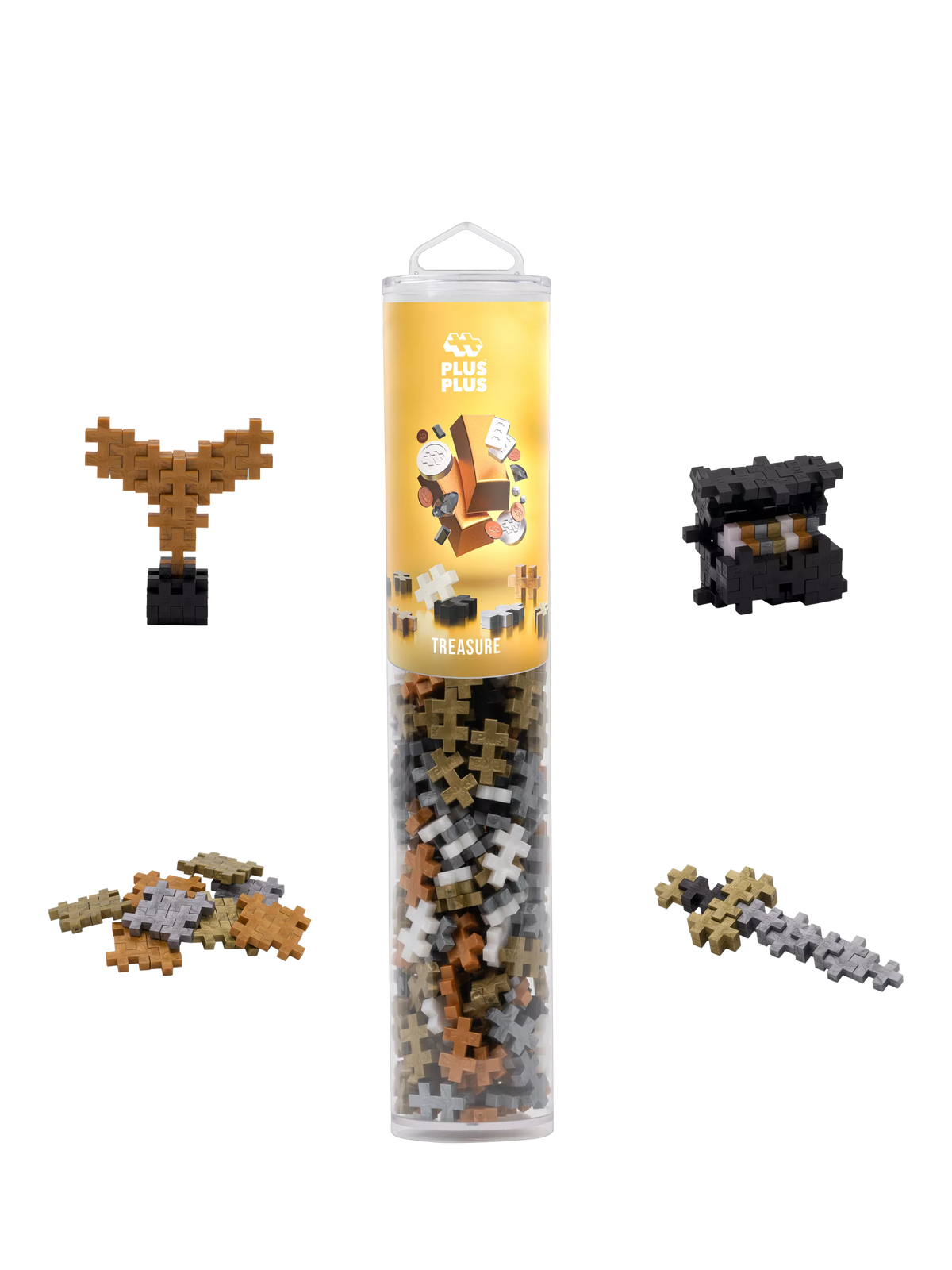 Plus-Plus Treasure Tube building toy 240 pieces (British brand)