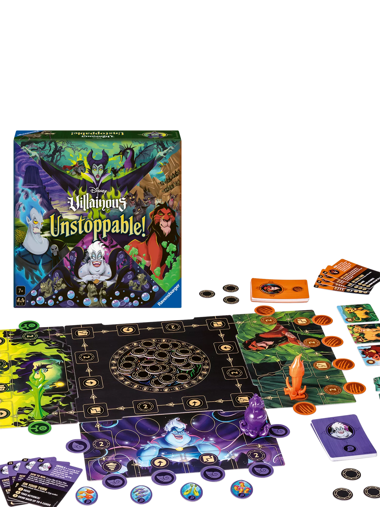 Ravensburger Disney Villainous Unstoppable board game - British product