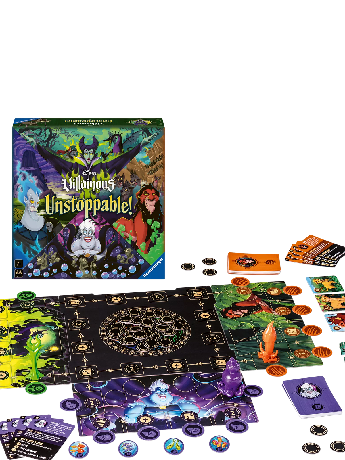 Ravensburger Disney Villainous Unstoppable board game - British product