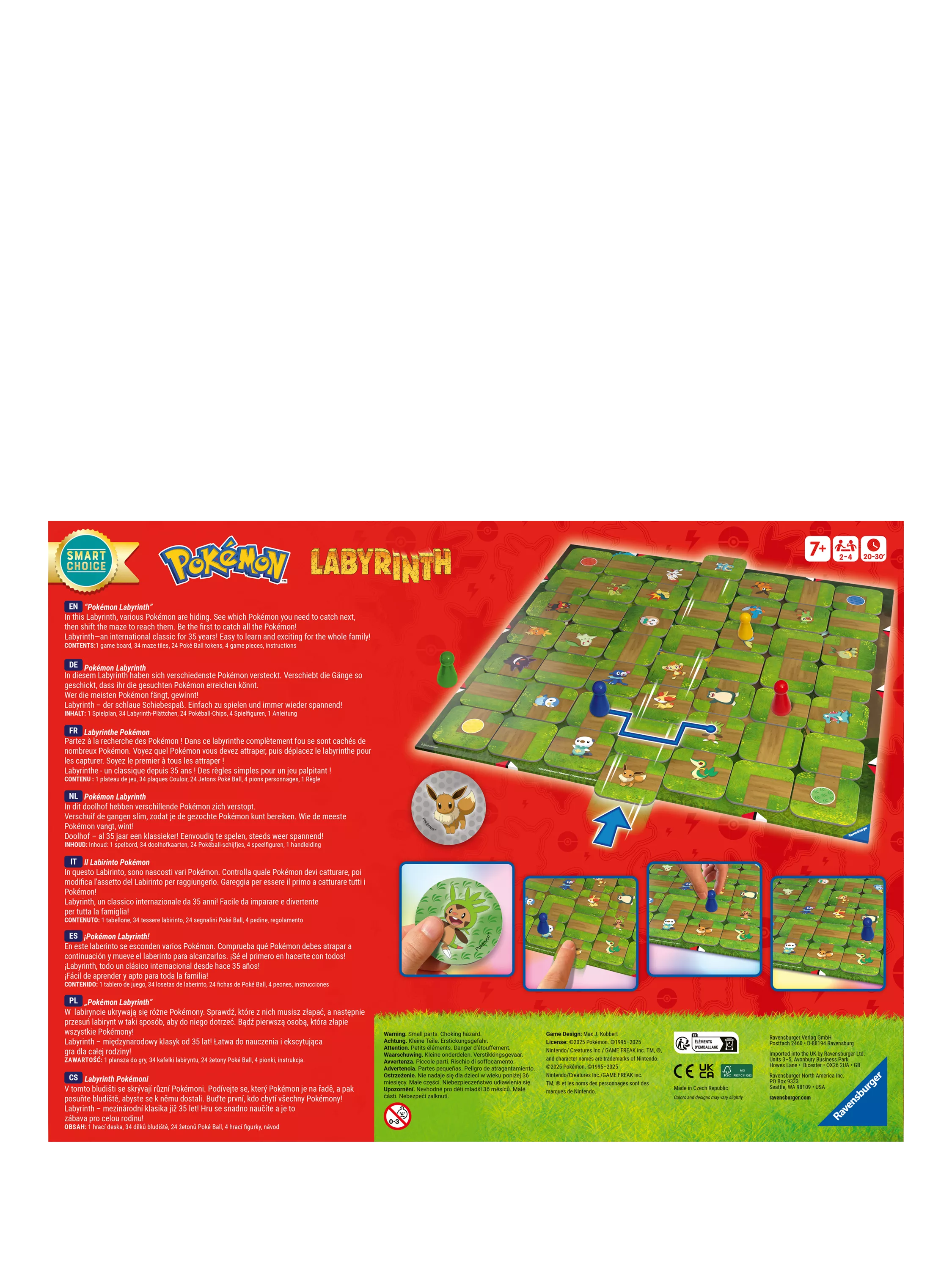 Ravensburger Pokemon Labyrinth board game - British product