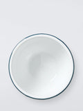 John Lewis enamel mixing bowl white/blue 16cm, imported from the UK