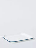John Lewis enamel baking tray 28cm white blue - British product