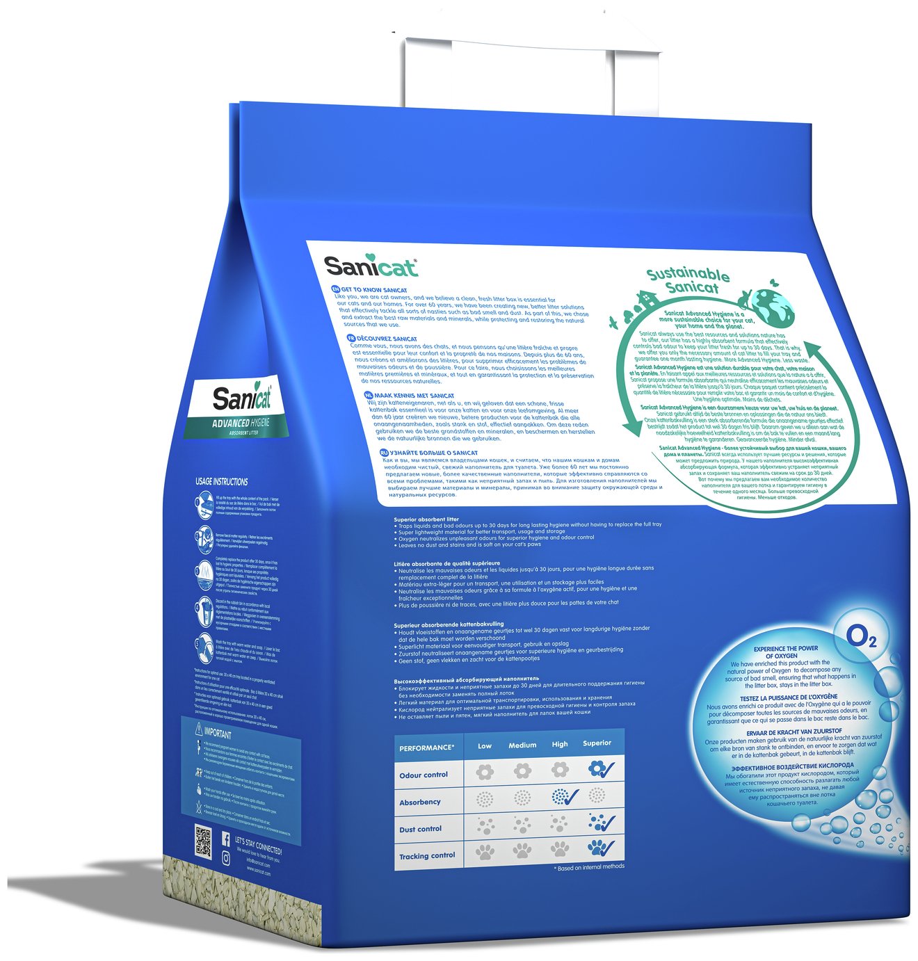 Sanicat fragrance free cat litter 10L (British brand)