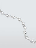 John Lewis dainty nugget adjustable silver bracelet - British product