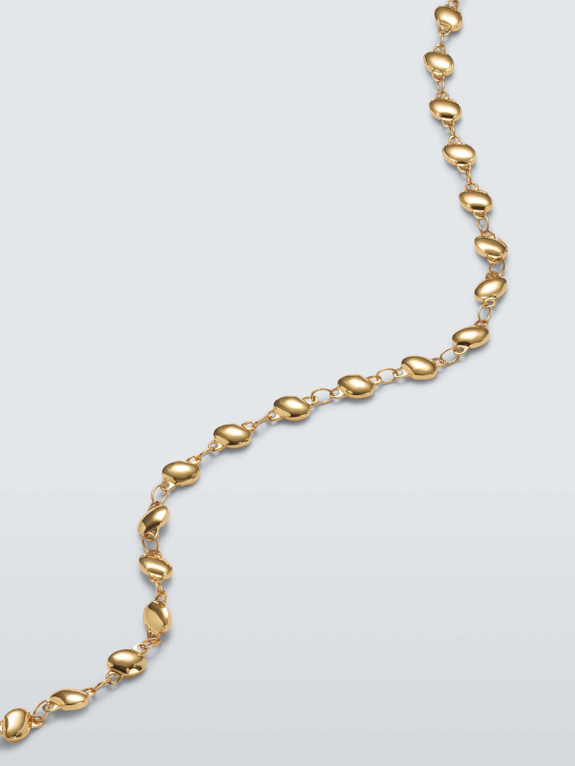 John Lewis dainty nugget gold plated necklace, imported from the UK