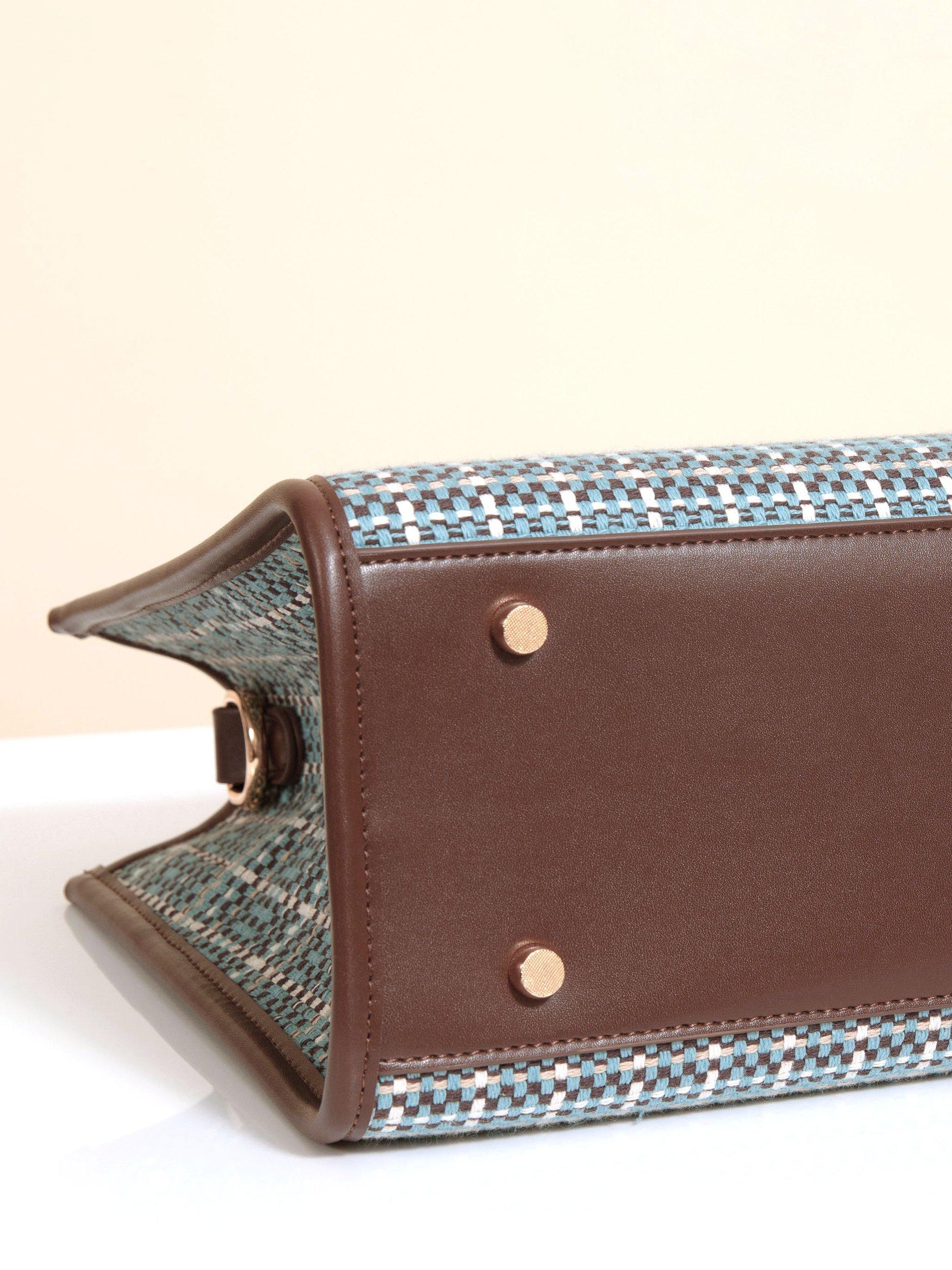 Alie Street Ashbourne handbag check pattern, UK version