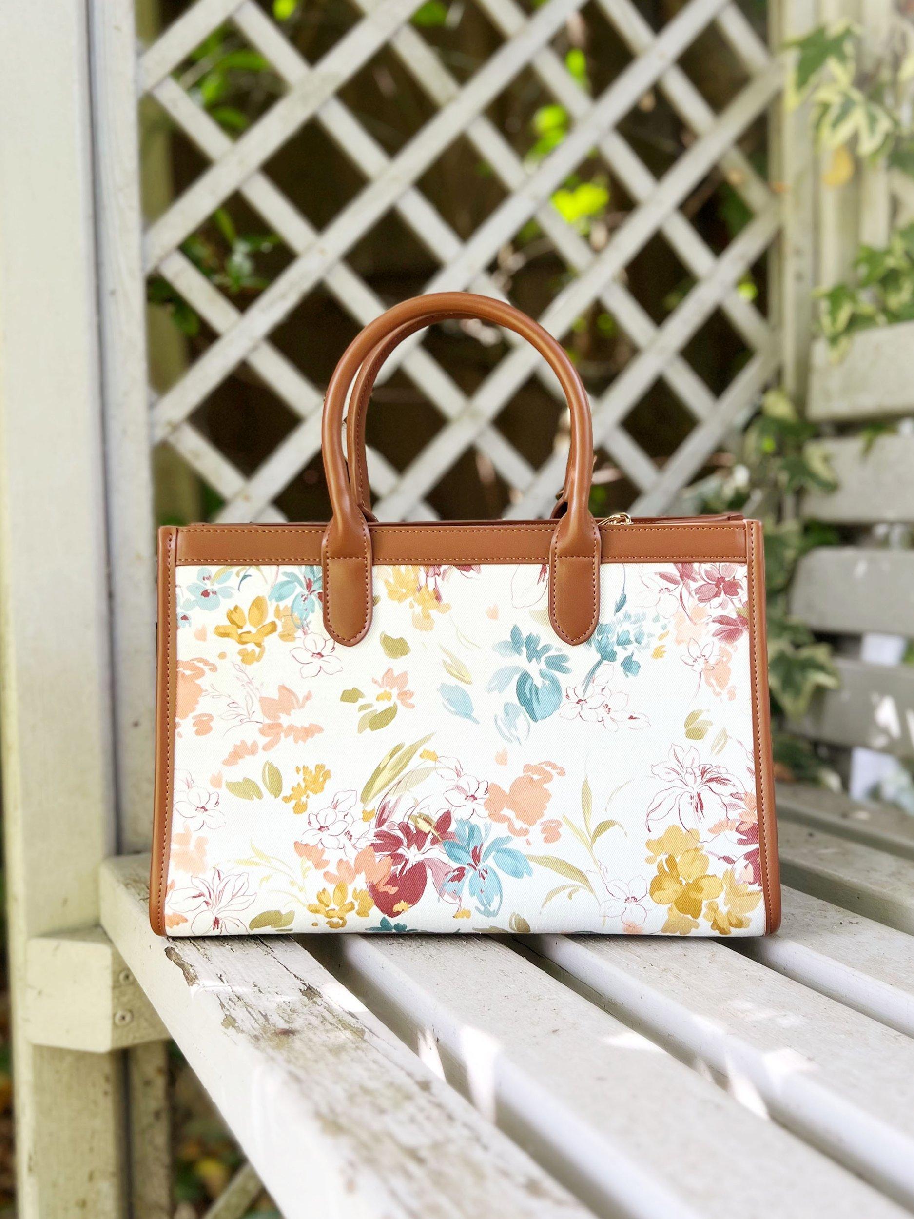 Alie Street handbag Ashbourne vintage floral print, imported from the UK