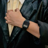 Casio black retro calculator watch, UK version