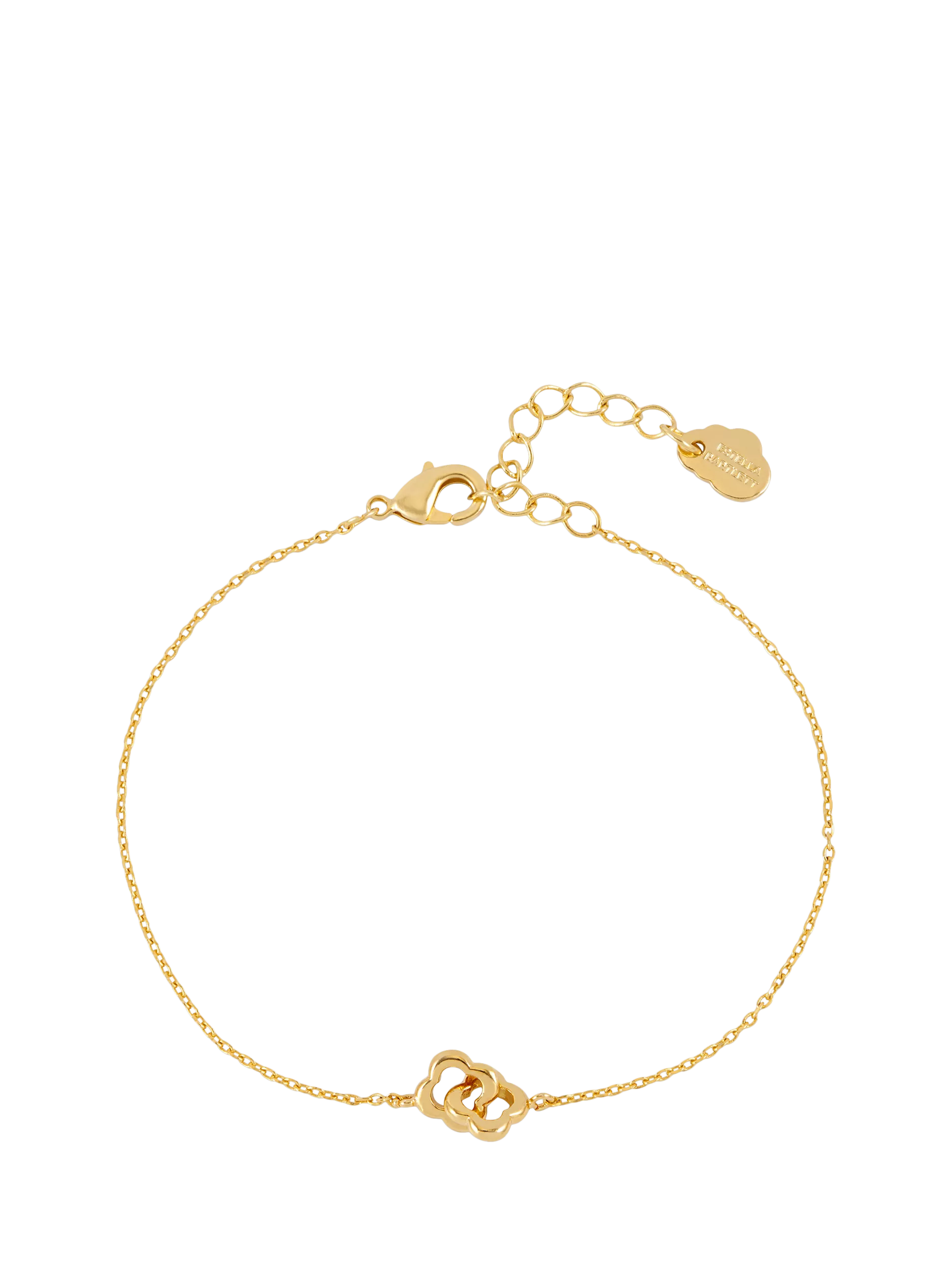 Estella Bartlett double link flower bracelet gold, imported from the UK