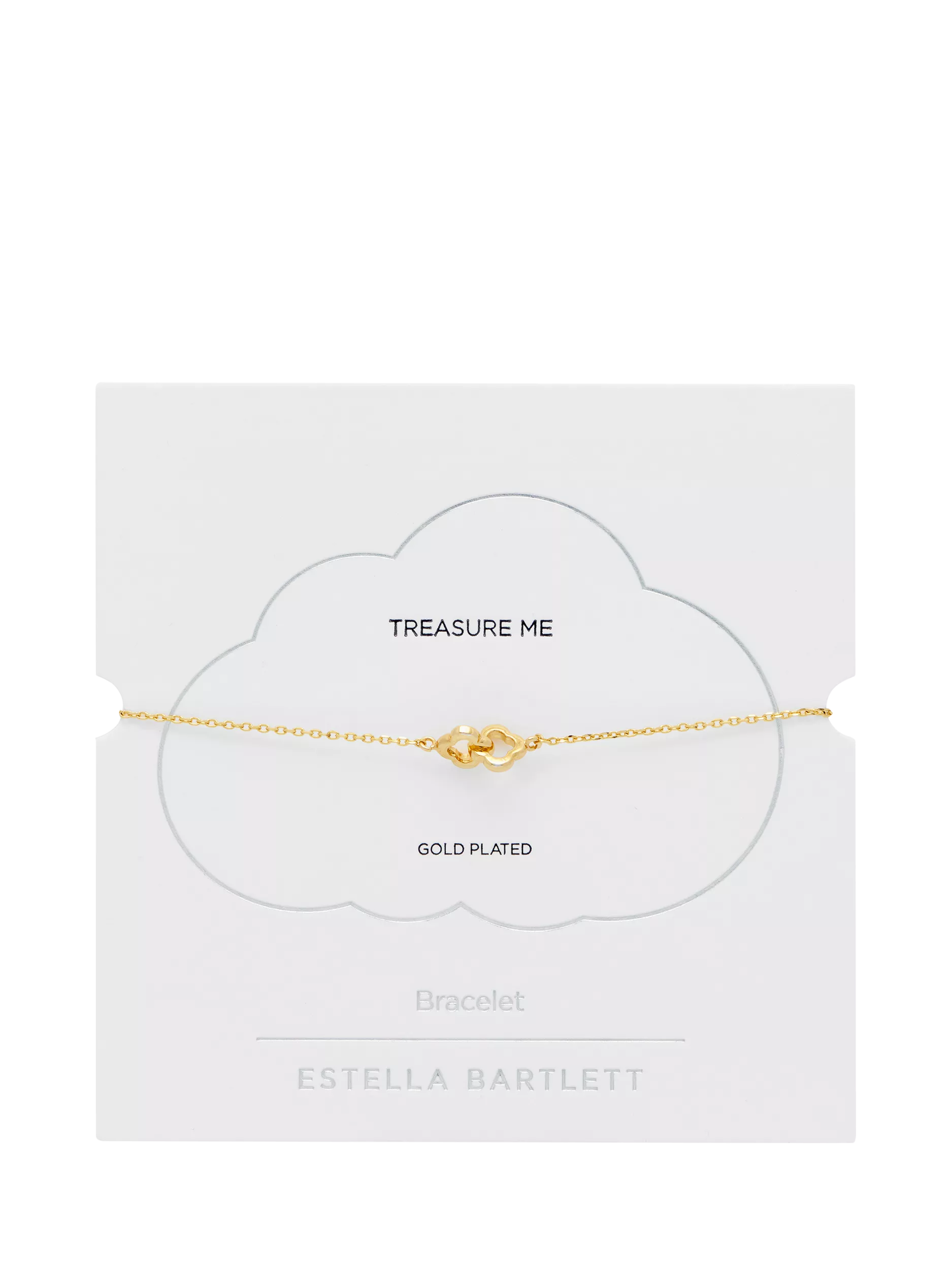 Estella Bartlett double link flower bracelet gold, imported from the UK