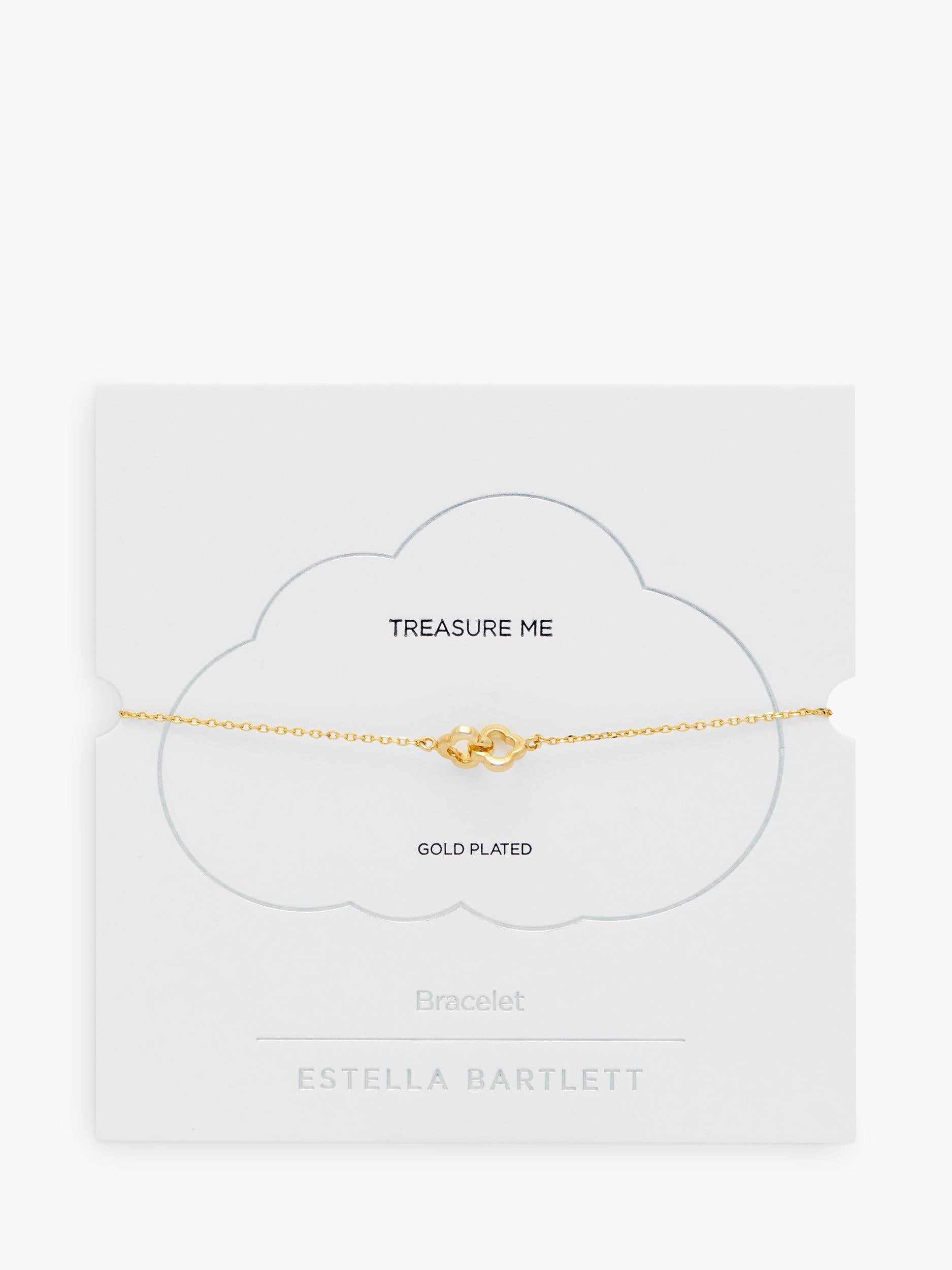 Estella Bartlett double link flower bracelet gold, imported from the UK