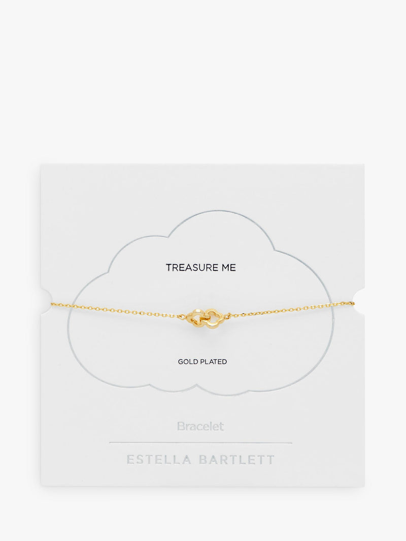 Estella Bartlett double link flower bracelet gold, imported from the UK
