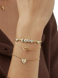 Estella Bartlett double link flower bracelet gold, imported from the UK