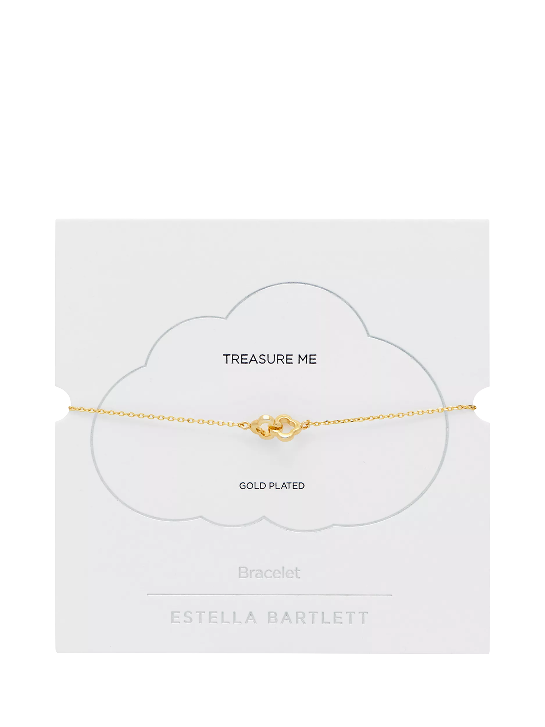 Estella Bartlett double link flower bracelet gold, imported from the UK
