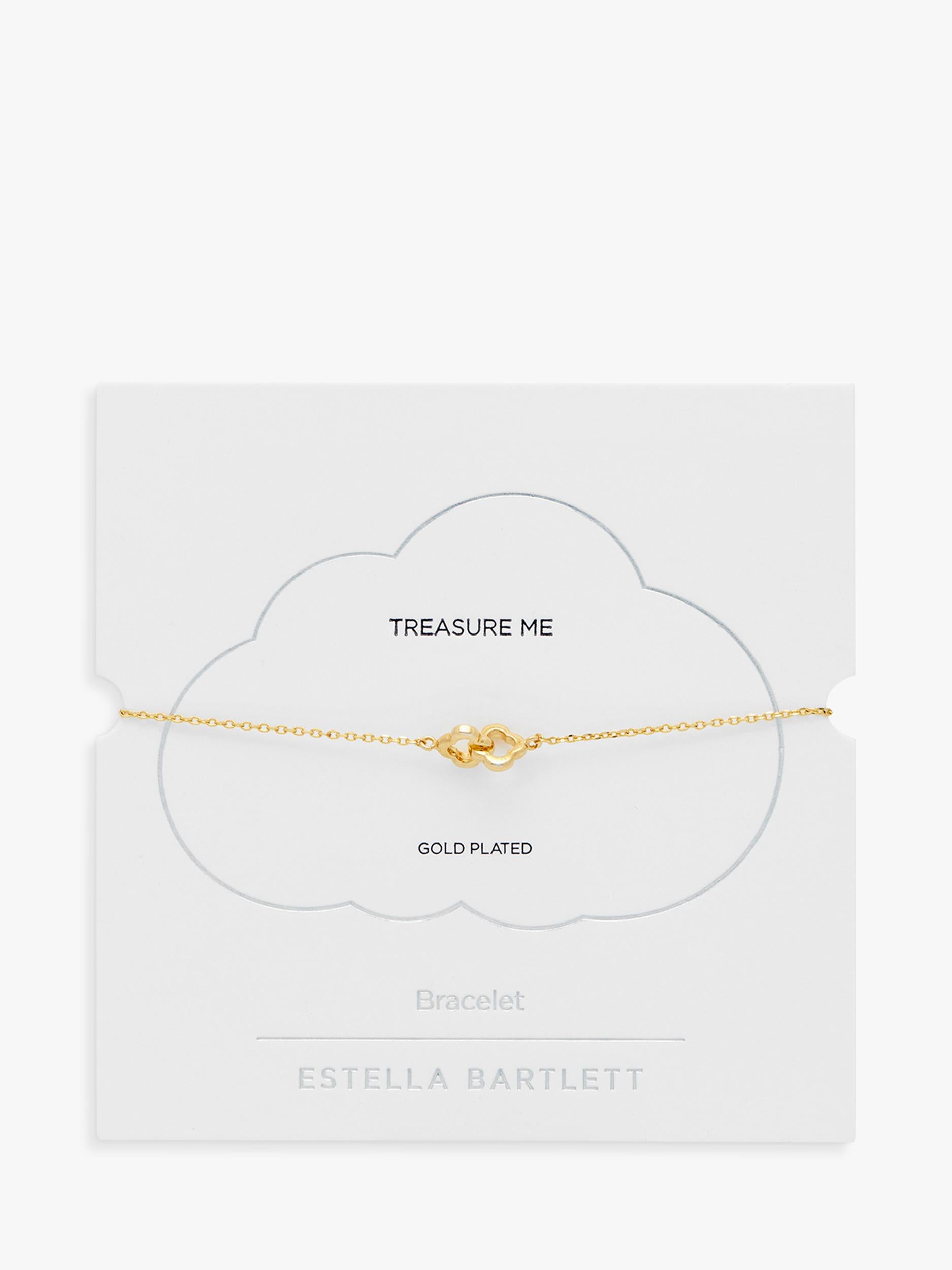 Estella Bartlett double link flower bracelet gold, imported from the UK