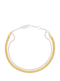 Estella Bartlett waterproof herringbone chain bracelet silver gold (British brand)
