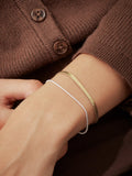 Estella Bartlett waterproof herringbone chain bracelet silver gold (British brand)