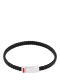BARTLETT LONDON leather wrap bracelet with enamel detail, UK version