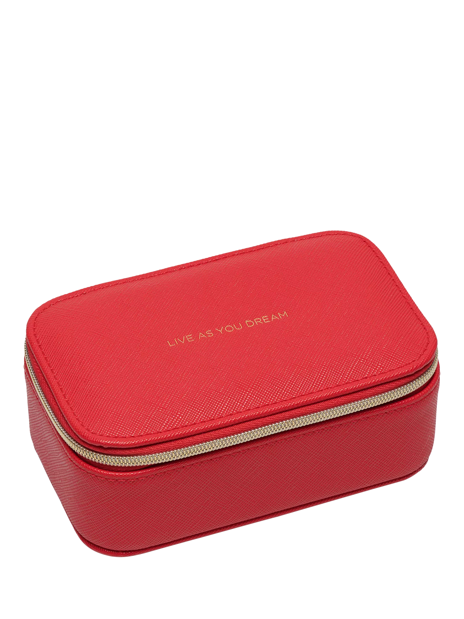 Estella Bartlett mini jewellery box in red faux leather - (British brand)