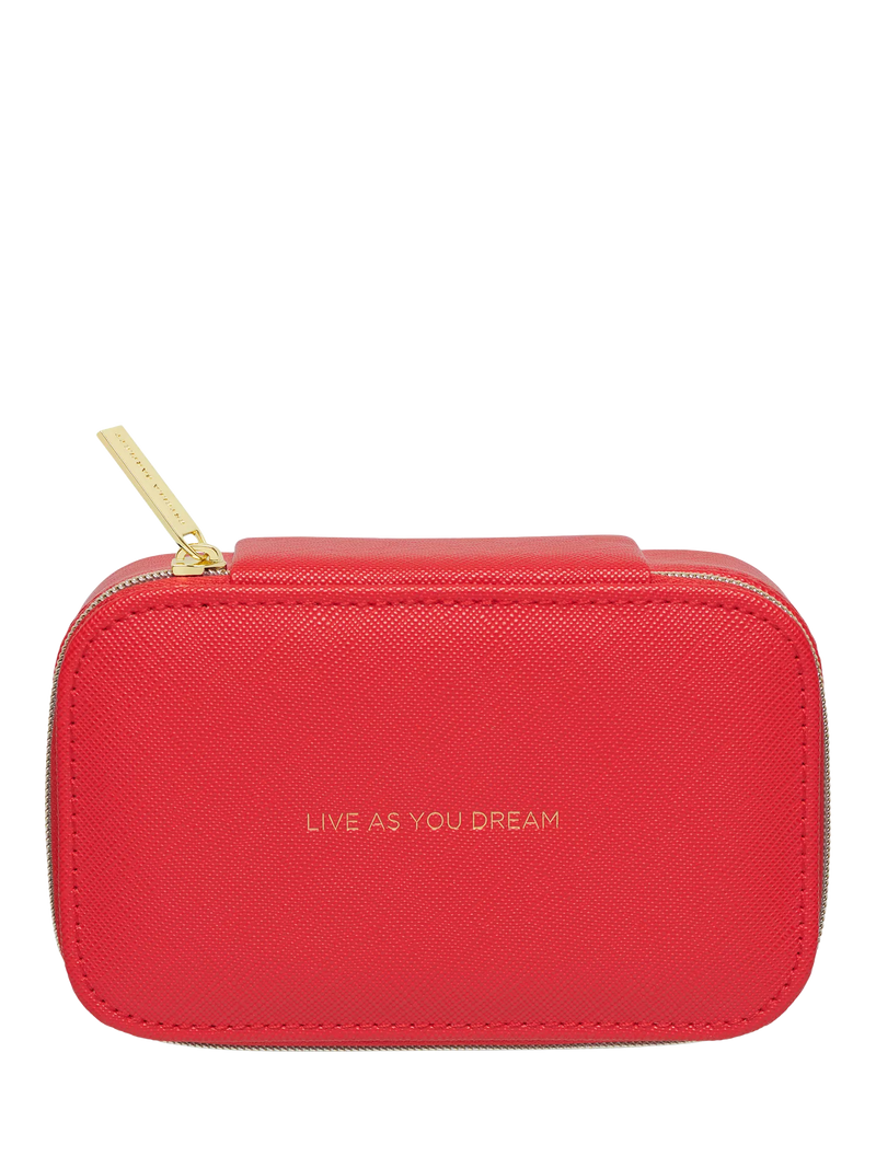 Estella Bartlett mini jewellery box in red faux leather - (British brand)