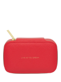 Estella Bartlett mini jewellery box in red faux leather - (British brand)