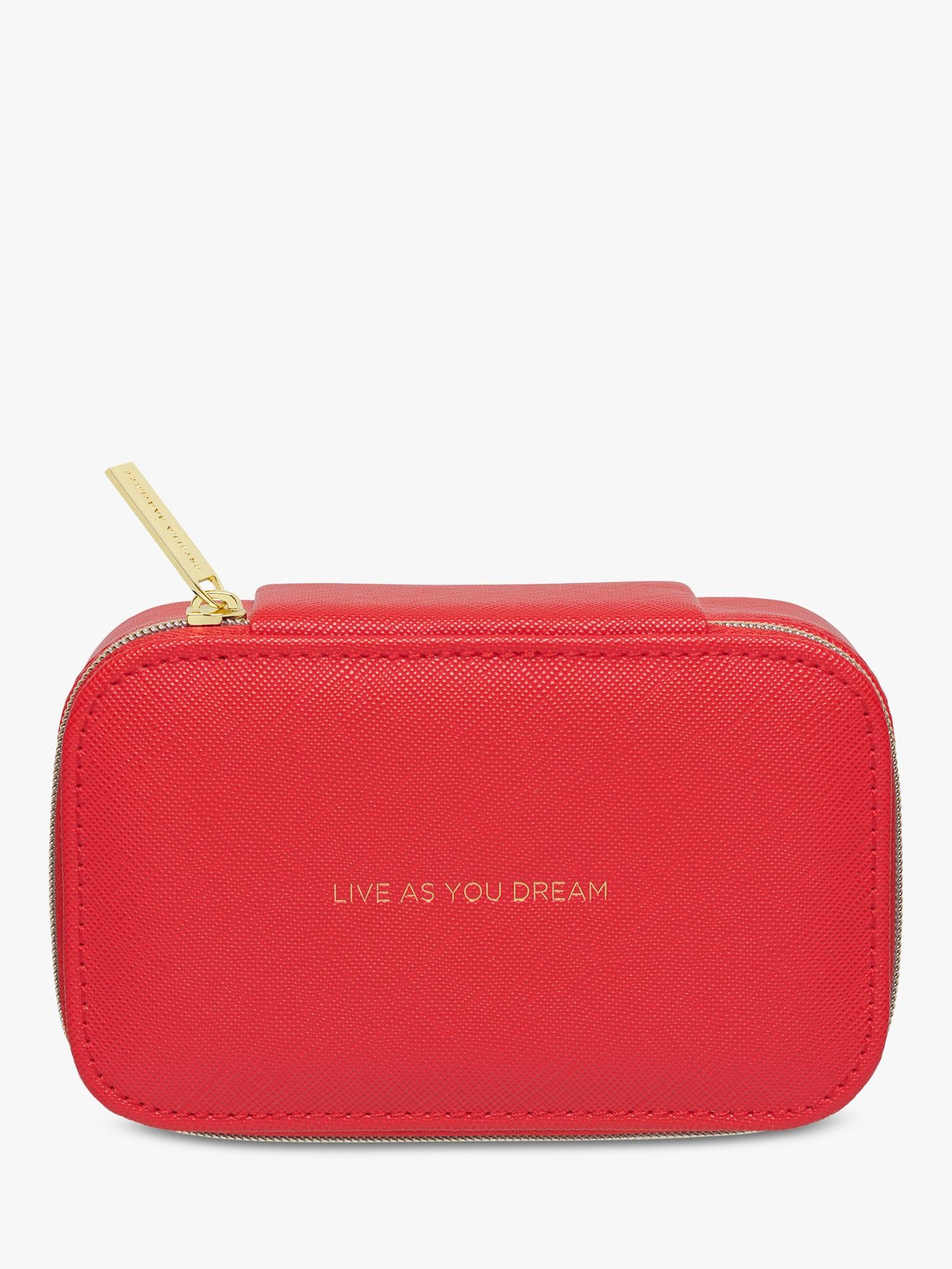 Estella Bartlett mini jewellery box in red faux leather - (British brand)