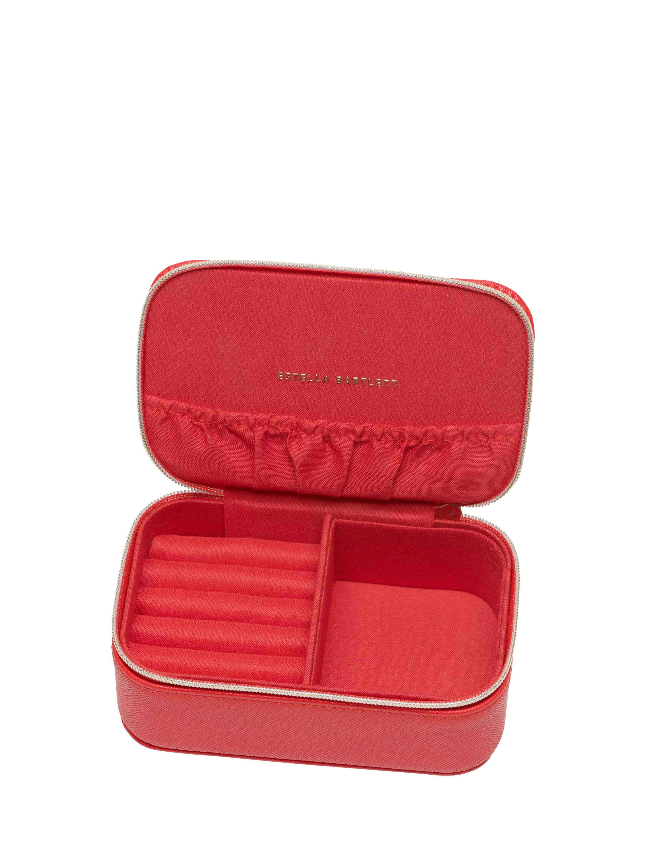 Estella Bartlett mini jewellery box in red faux leather - (British brand)