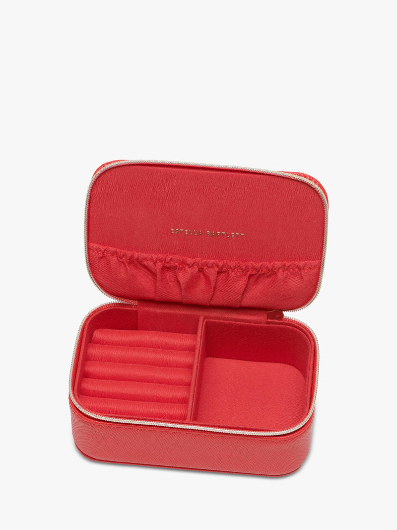Estella Bartlett mini jewellery box in red faux leather - (British brand)